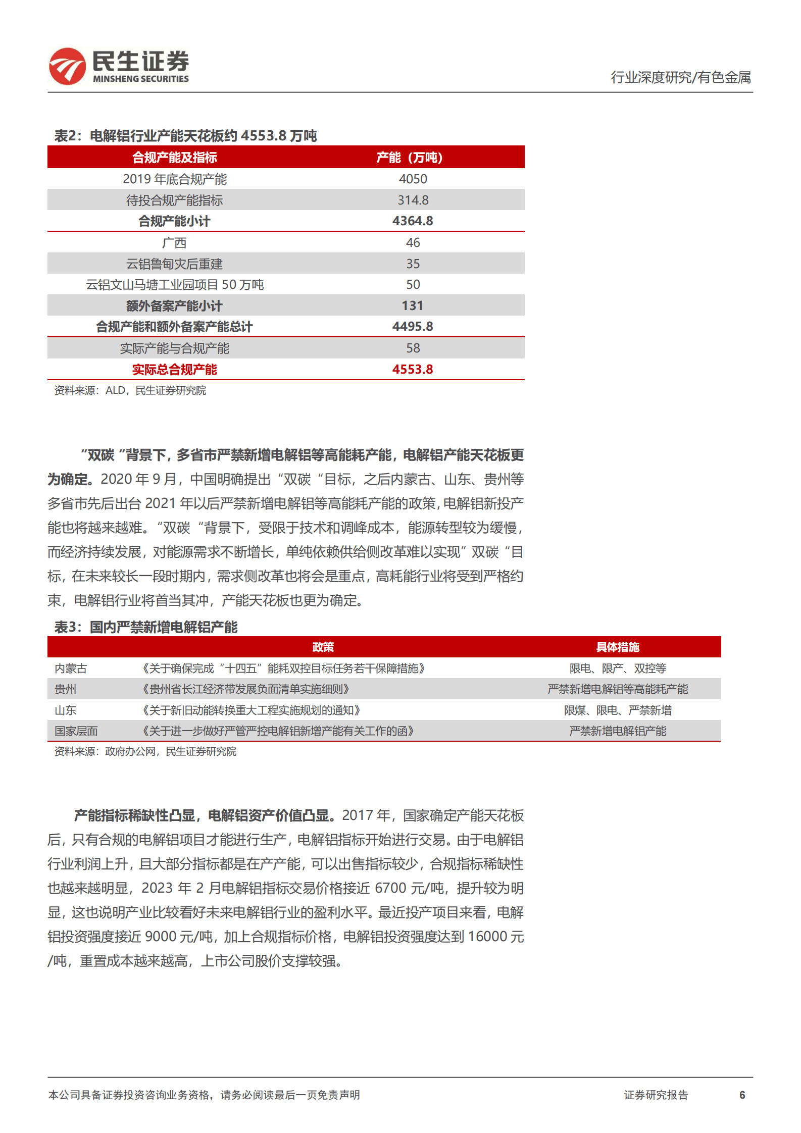 电解铝行业深度报告：乍暖还寒，曙光已现 第6页