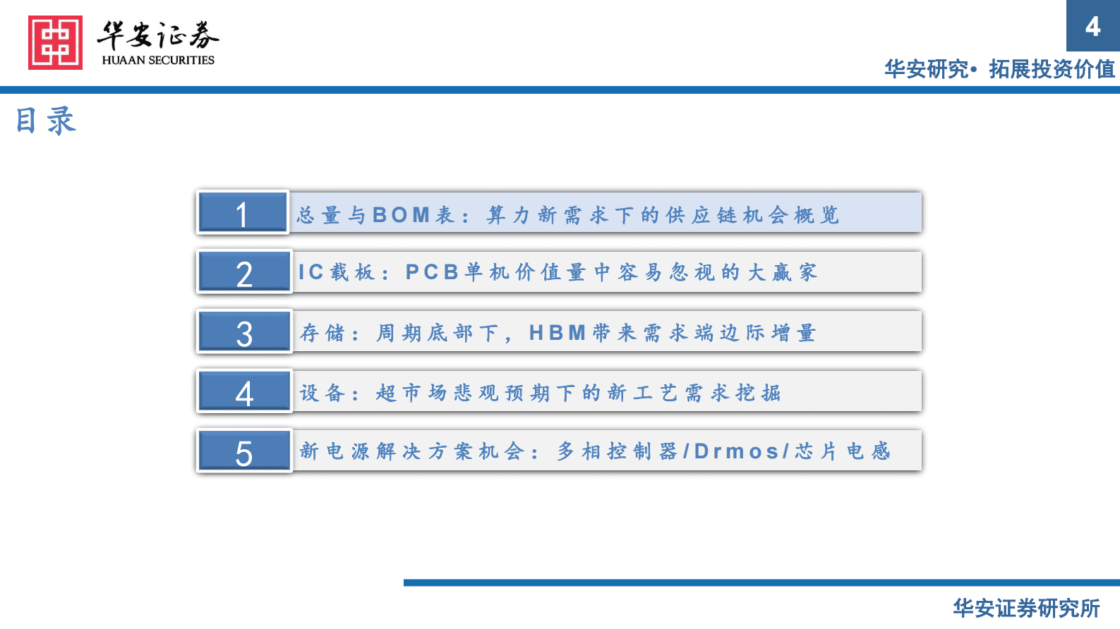 电子：算力新需求下的投资机遇 第4页