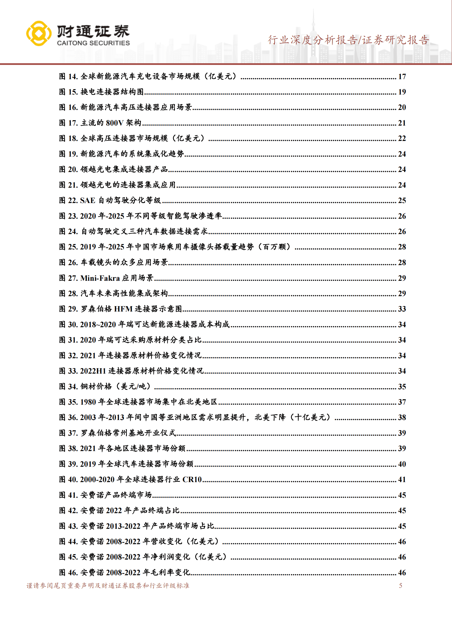 汽车连接器行业深度：新能源汽车风起云涌，汽车连接器拾级而上 第5页
