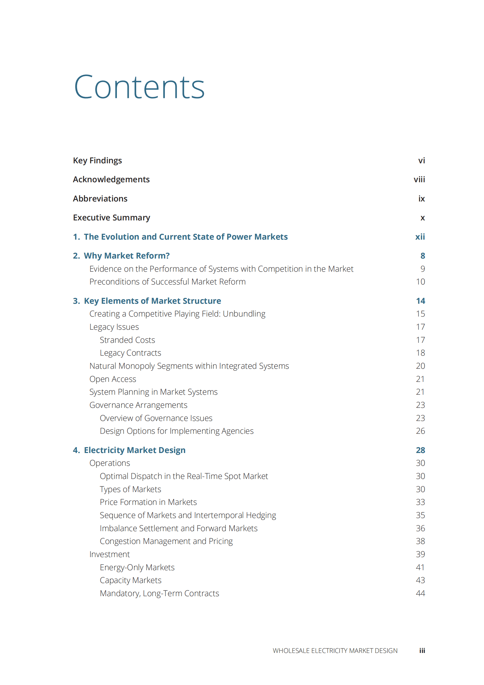 世界银行：批发电力市场设计：理论基础与选择【英文版】 第5页