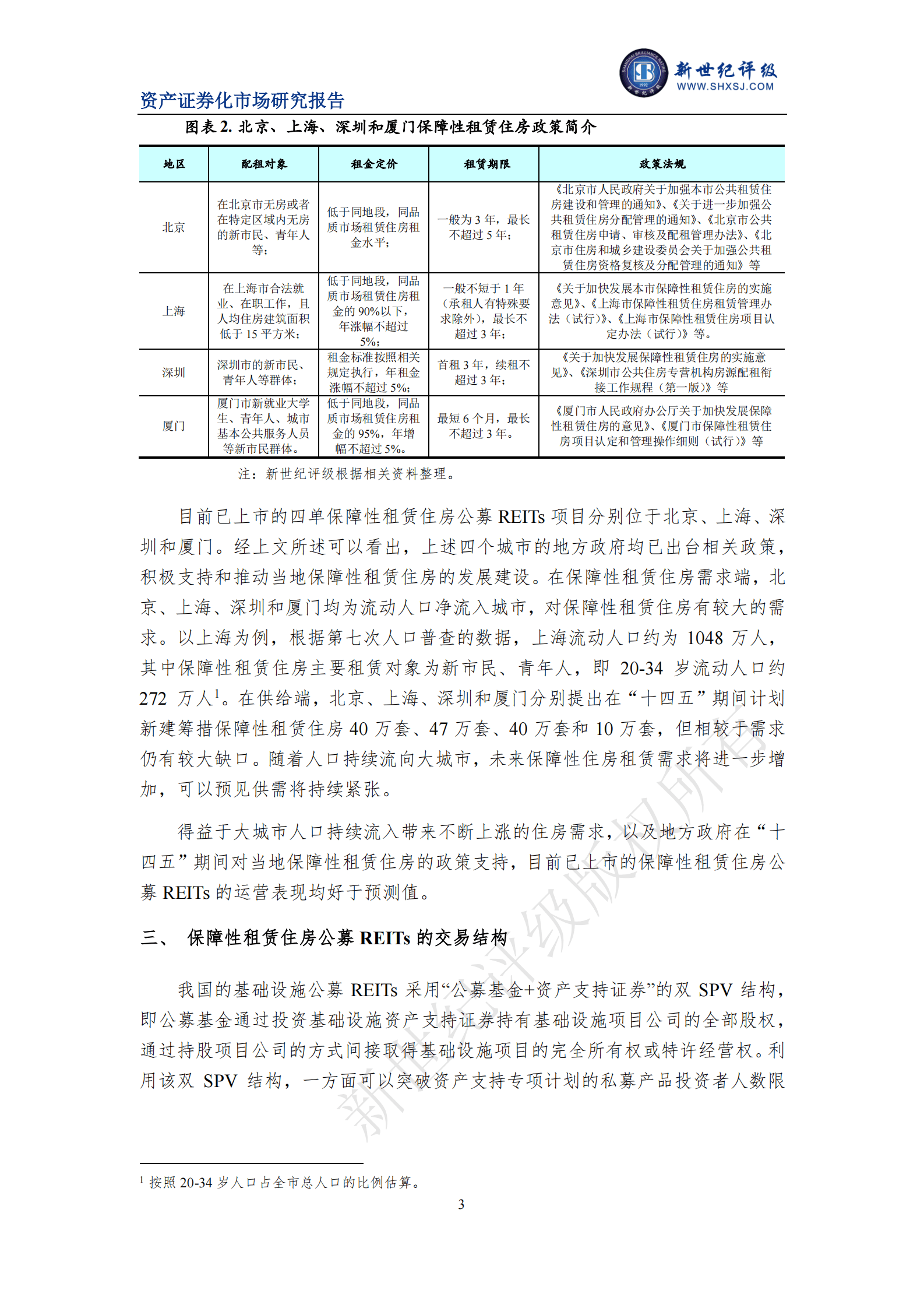 新世纪评级：2022年保障性租赁住房公募REITs市场运行情况 第3页
