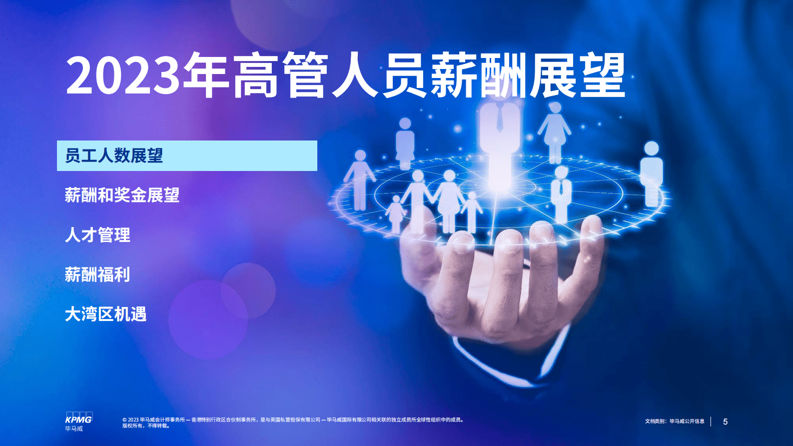 毕马威：2023年中国内地高管人员薪酬展望 第5页