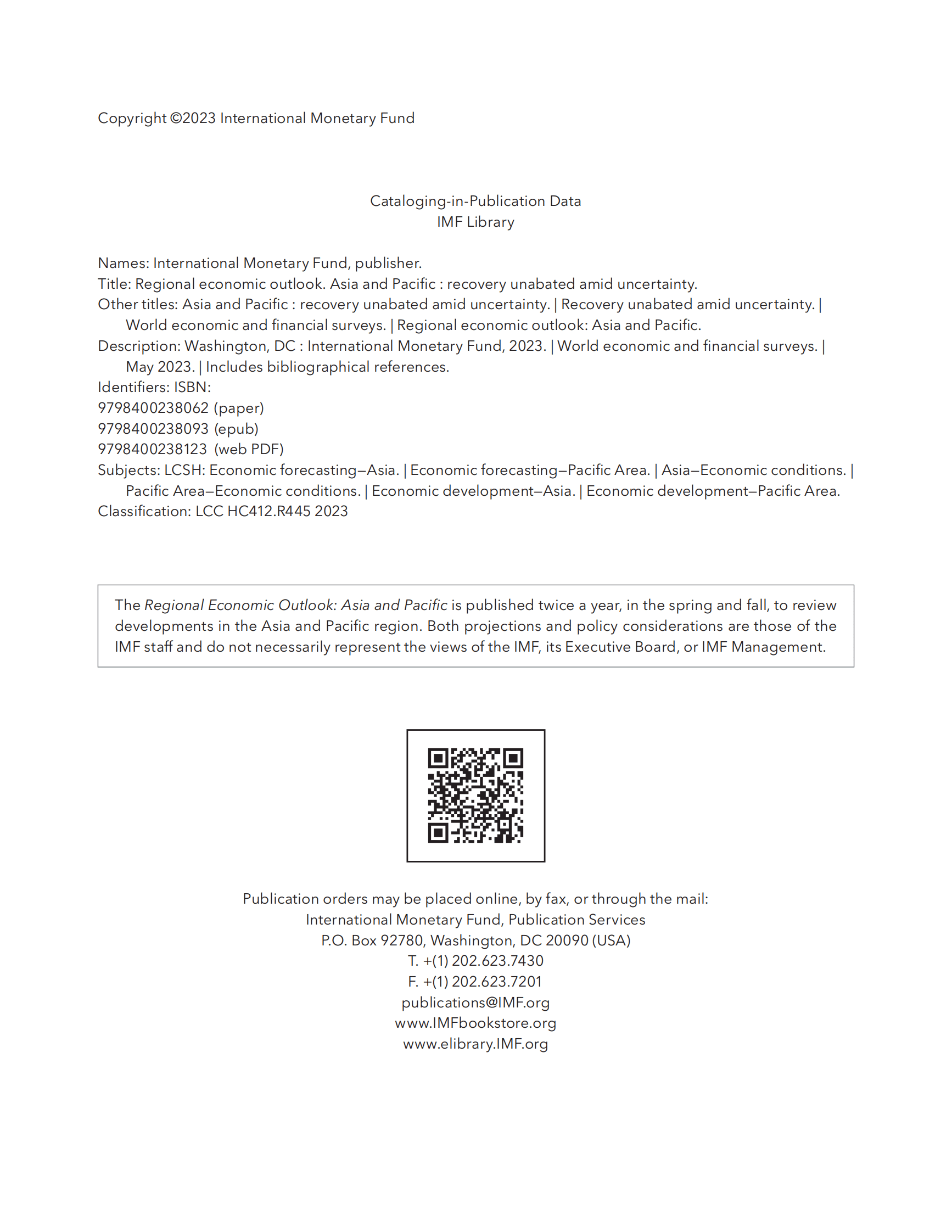 国际货币基金组织：2023年亚太地区经济展望报告（2023年5月刊） 第3页