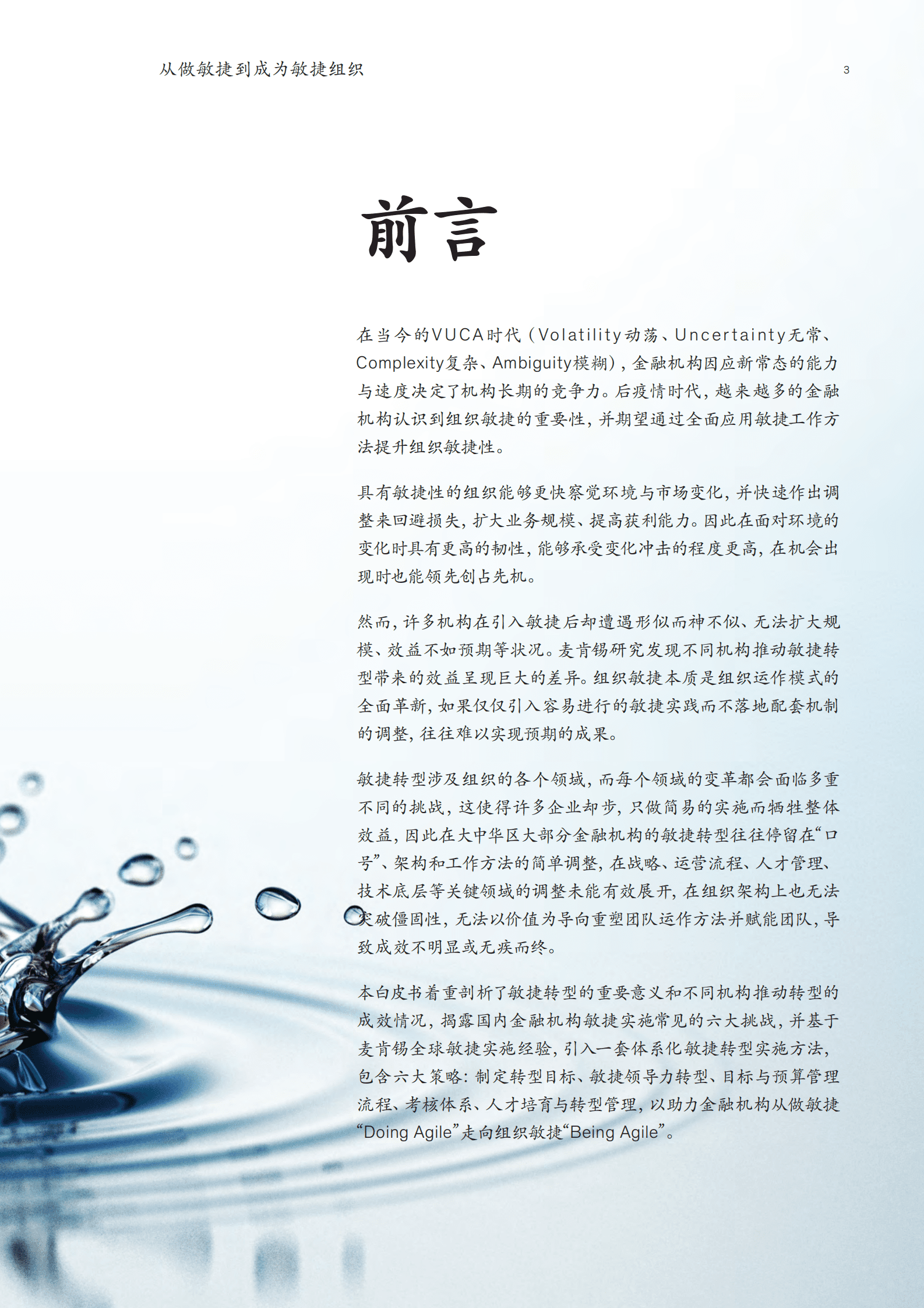 麦肯锡：金融机构敏捷转型白皮书：从&ldquo;形似&rdquo;到&ldquo;神似&rdquo;&mdash;&mdash;敏捷转型六大成功要素 第5页