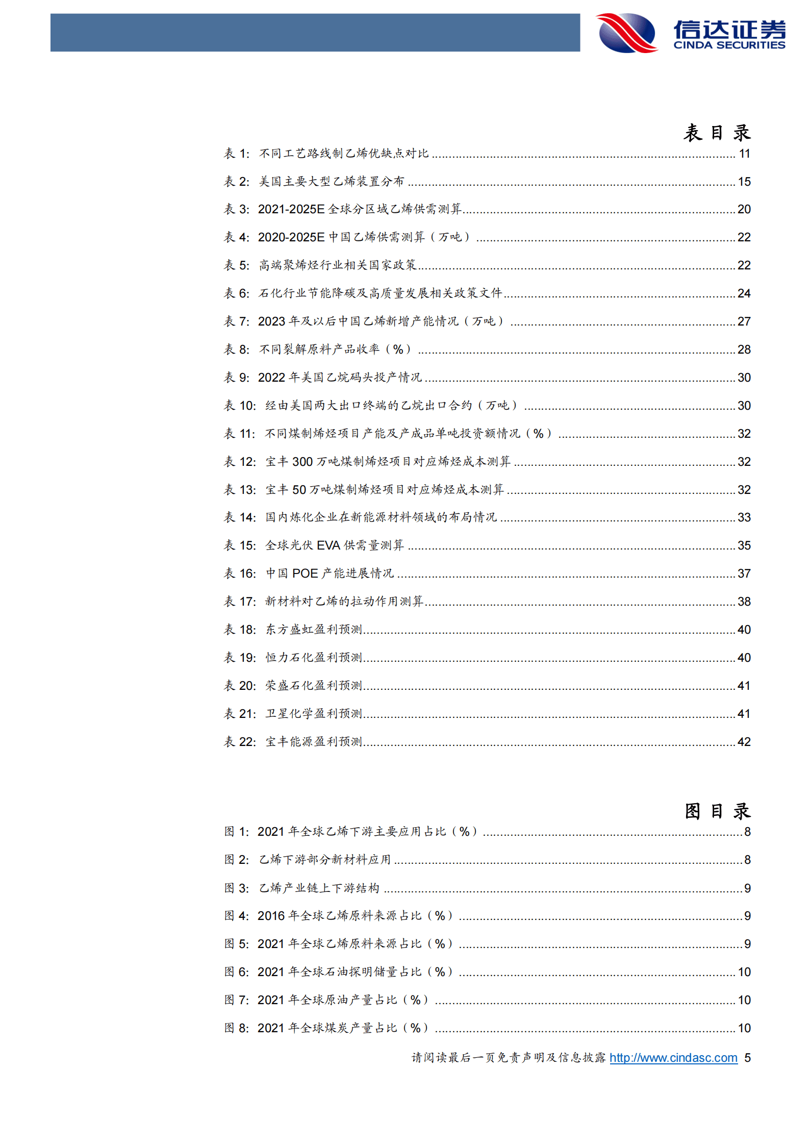 2023年石化行业中期投资策略报告：全球乙烯产业发展特征及未来趋势展望 第5页