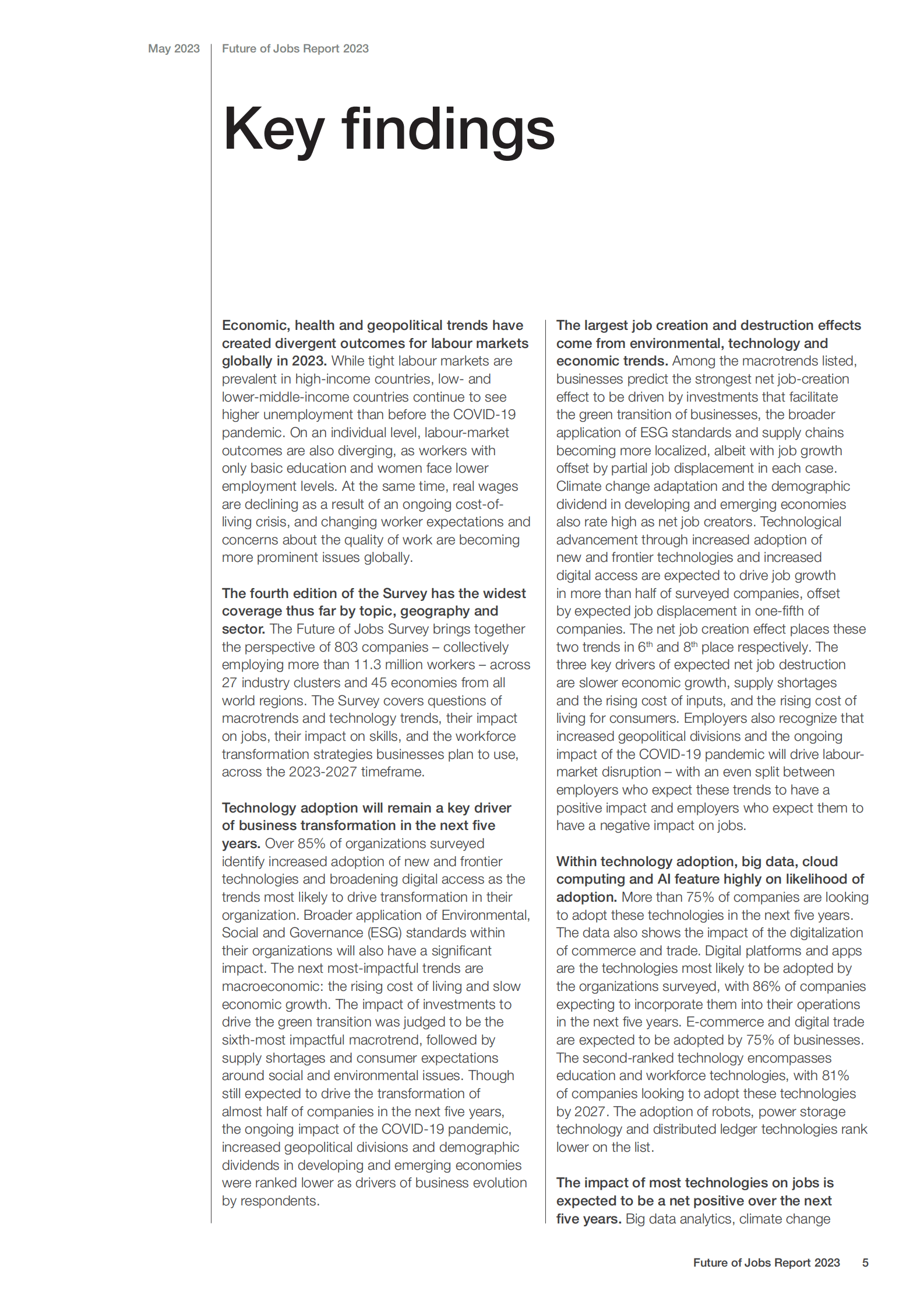 世界经济论坛：2023年未来就业报告【英文版】 第5页