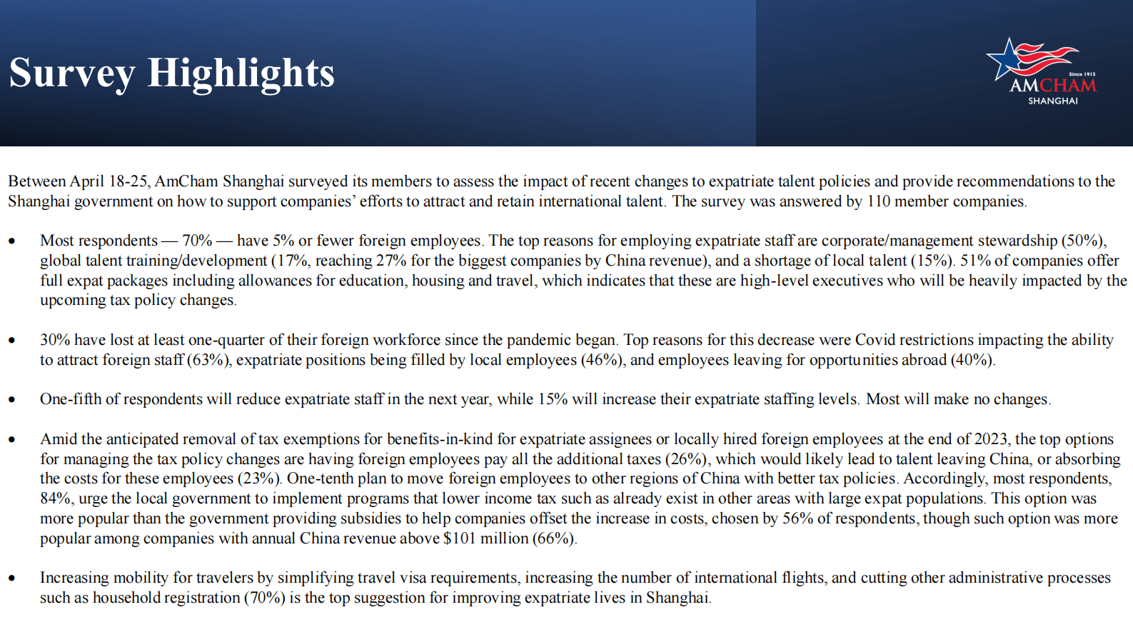 上海美国商会： 外籍人才就业形势报告 第2页