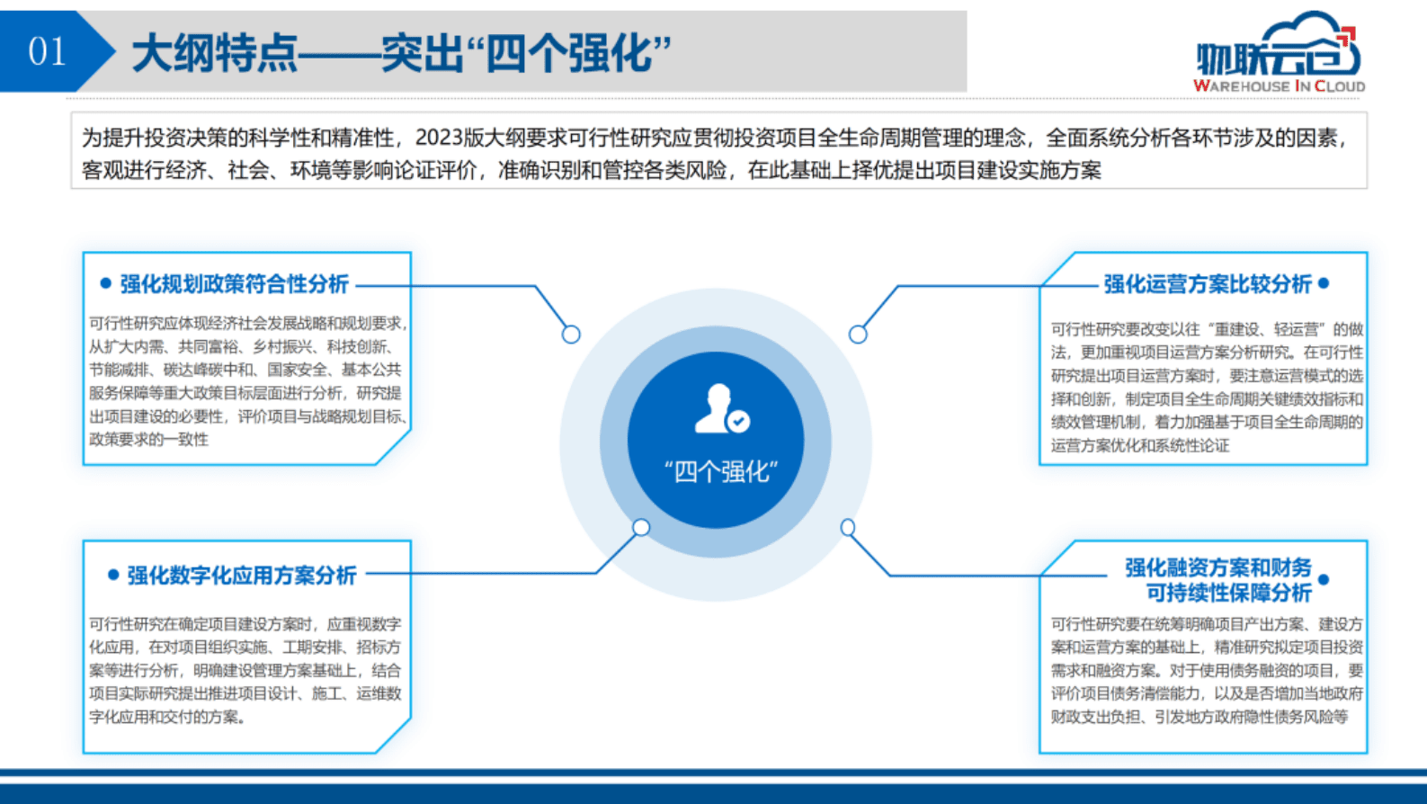 物联云仓：《投资项目可行性研究报告编写大纲2023版》解读 第4页