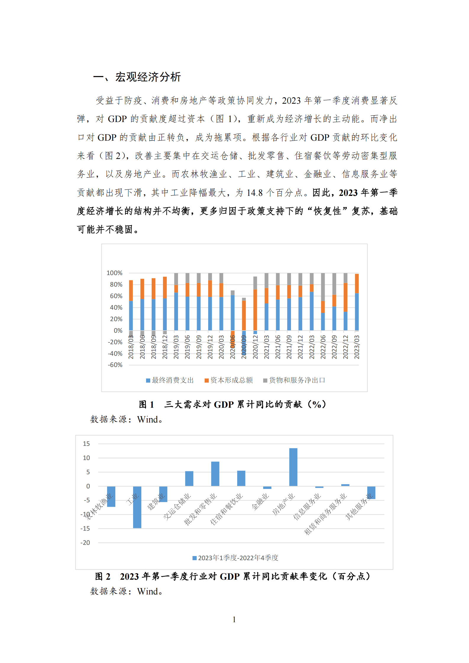 NIFD：经济复苏结构不均衡&mdash;&mdash;2023Q1中国宏观金融报告 第5页