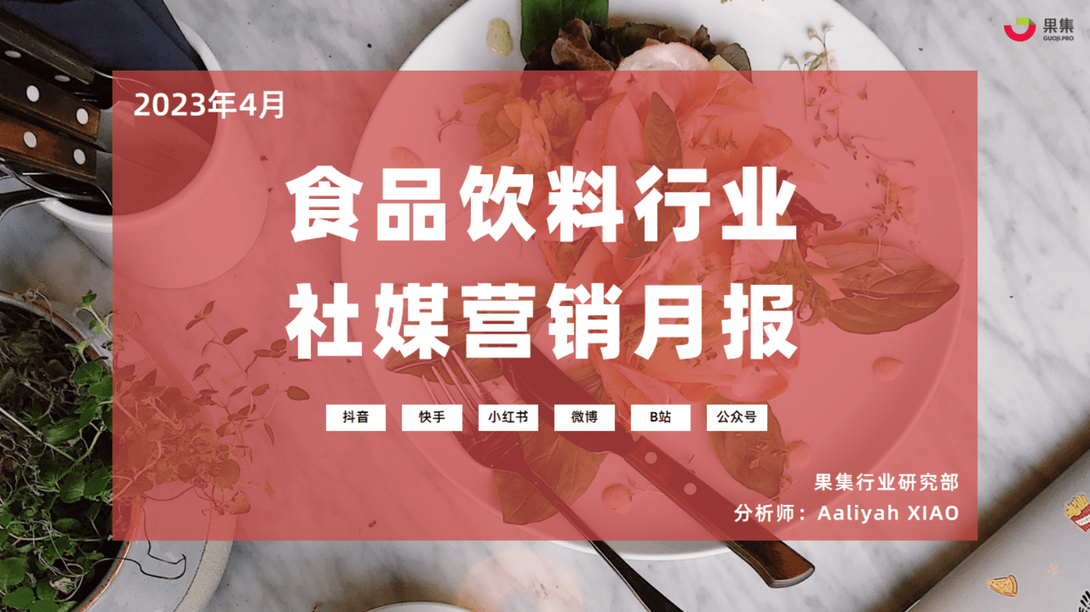 果集：2023年4月食品饮料行业营销月报 第1页