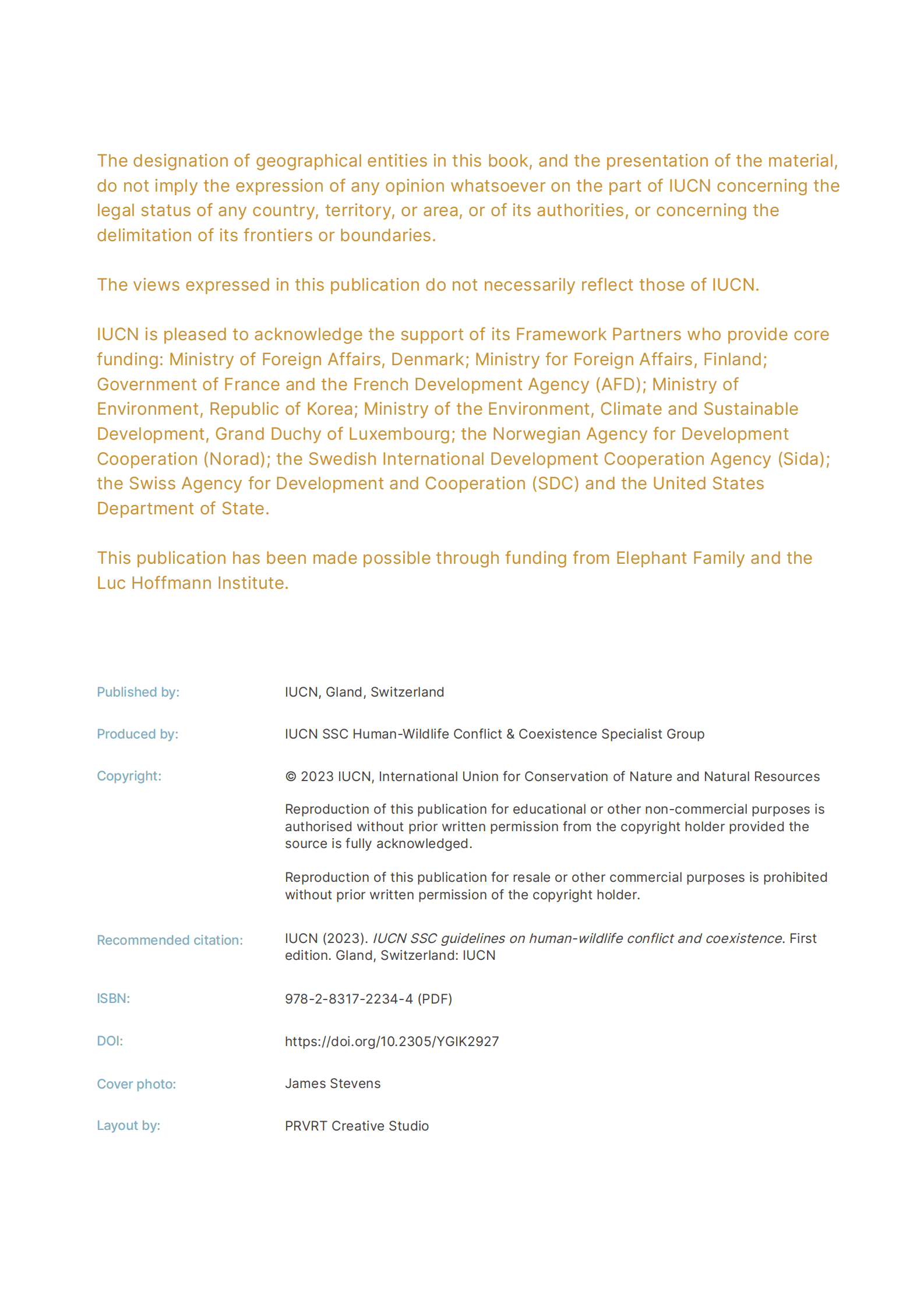 IUCN：人类与野生动物冲突与共存指南【英文版】 第4页