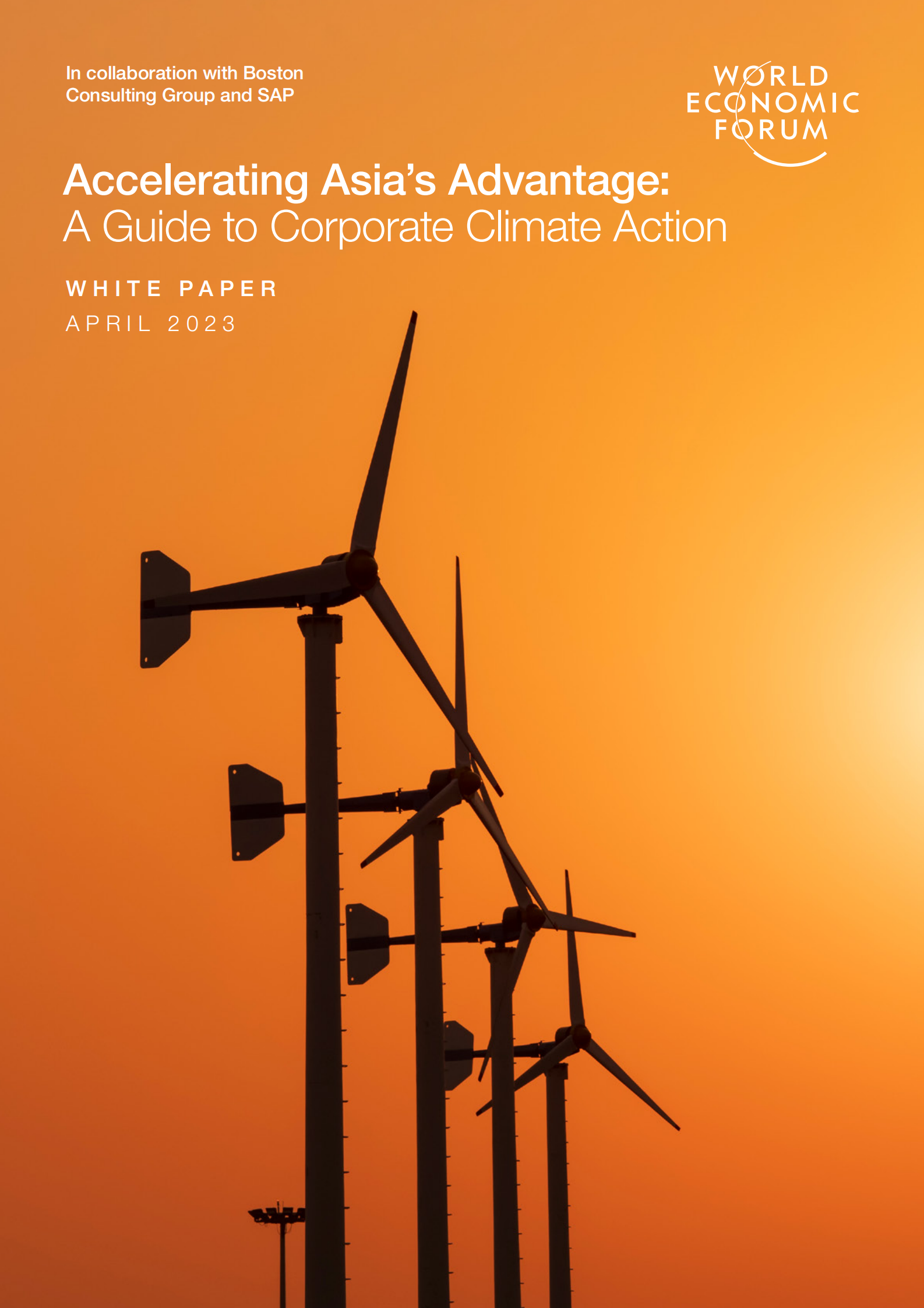 世界经济论坛：加速亚洲优势：企业气候行动指南【英文版】 第1页