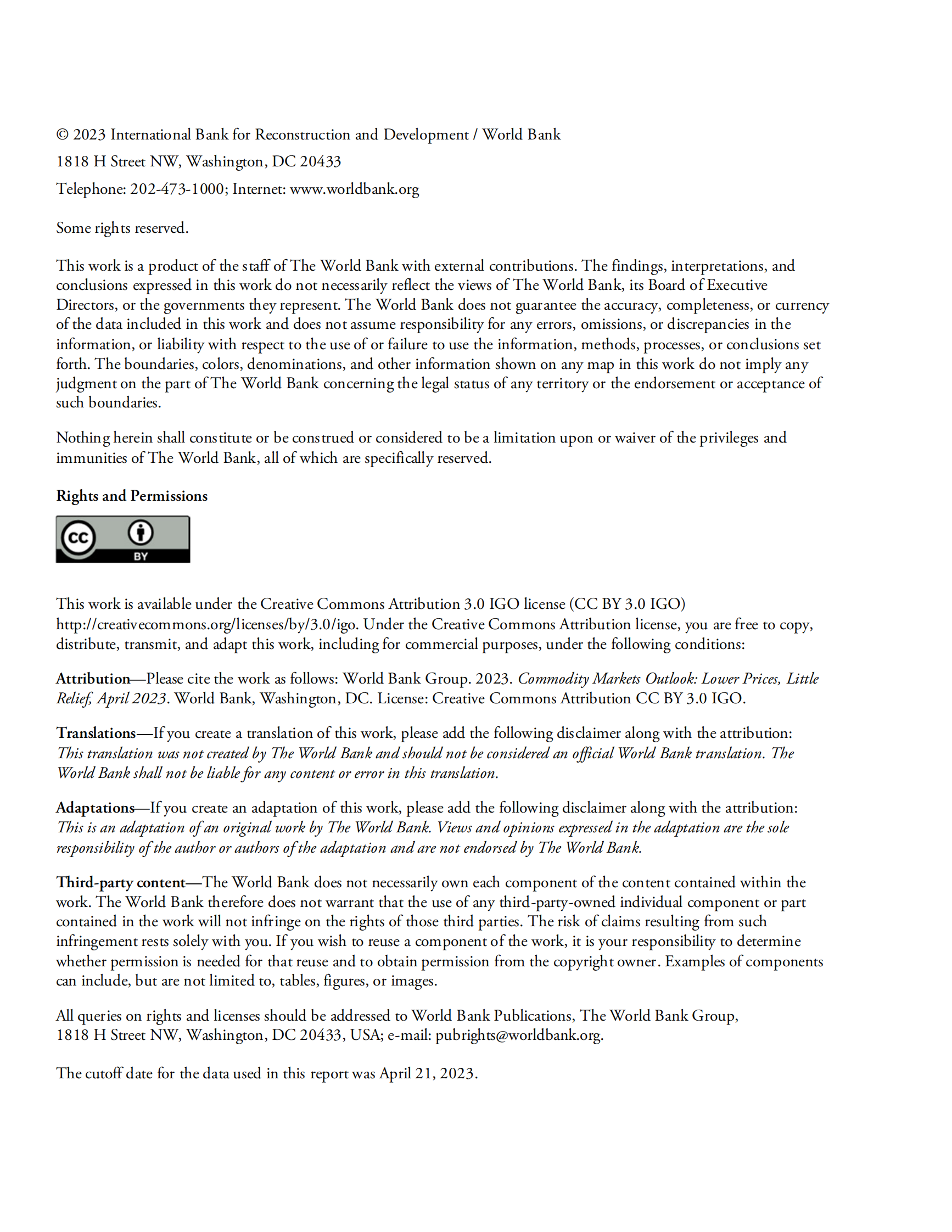 世界银行：2023年大宗商品市场展望报告【英文版】 第4页