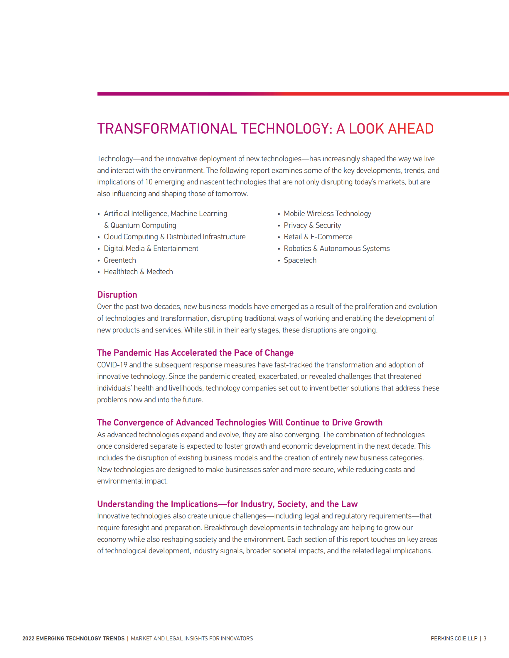 Perkinscoie：2022年新兴技术报告【英文版】 第3页