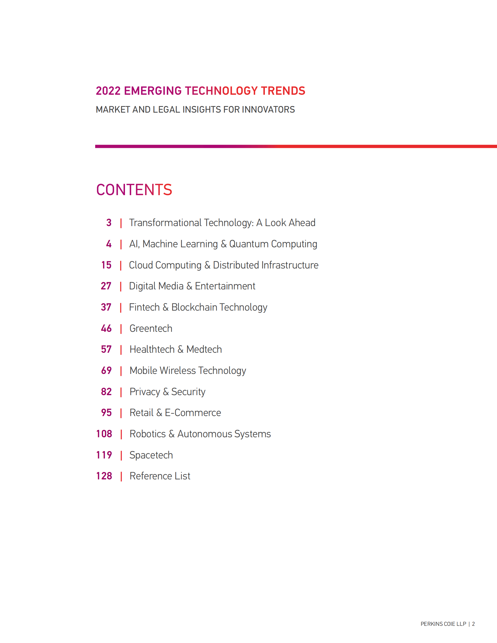 Perkinscoie：2022年新兴技术报告【英文版】 第2页