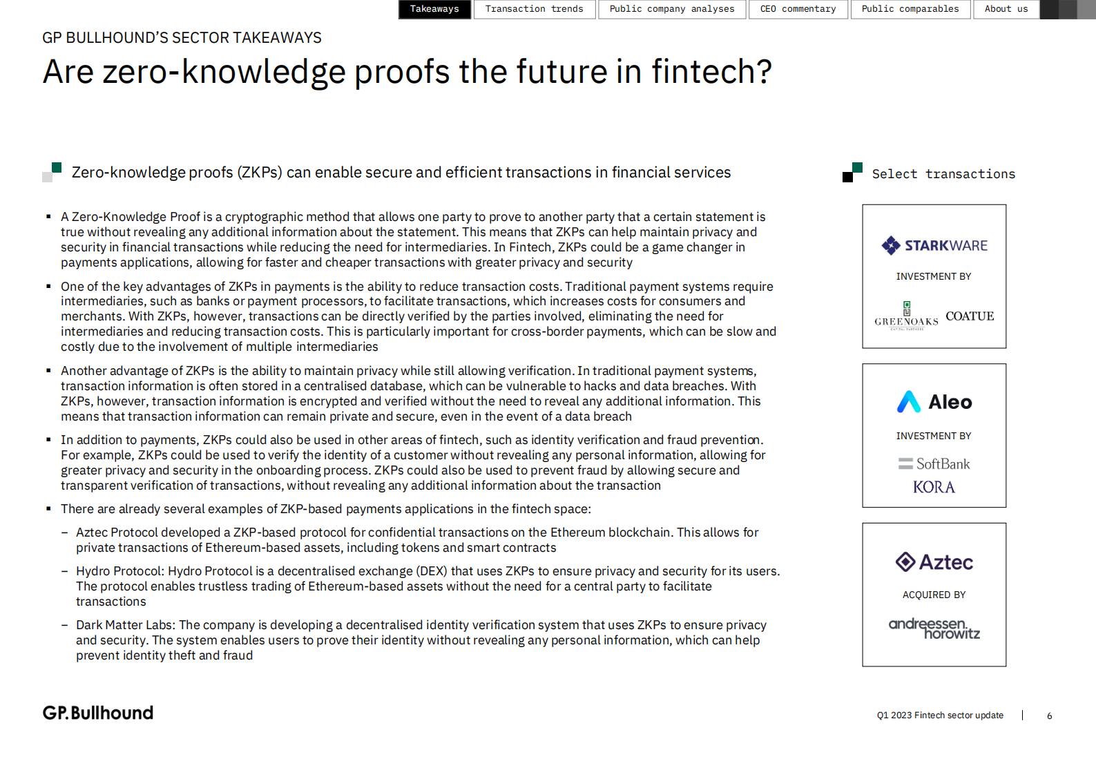 GP Bullhound：2023年第一季度金融科技报告【英文版】 第6页