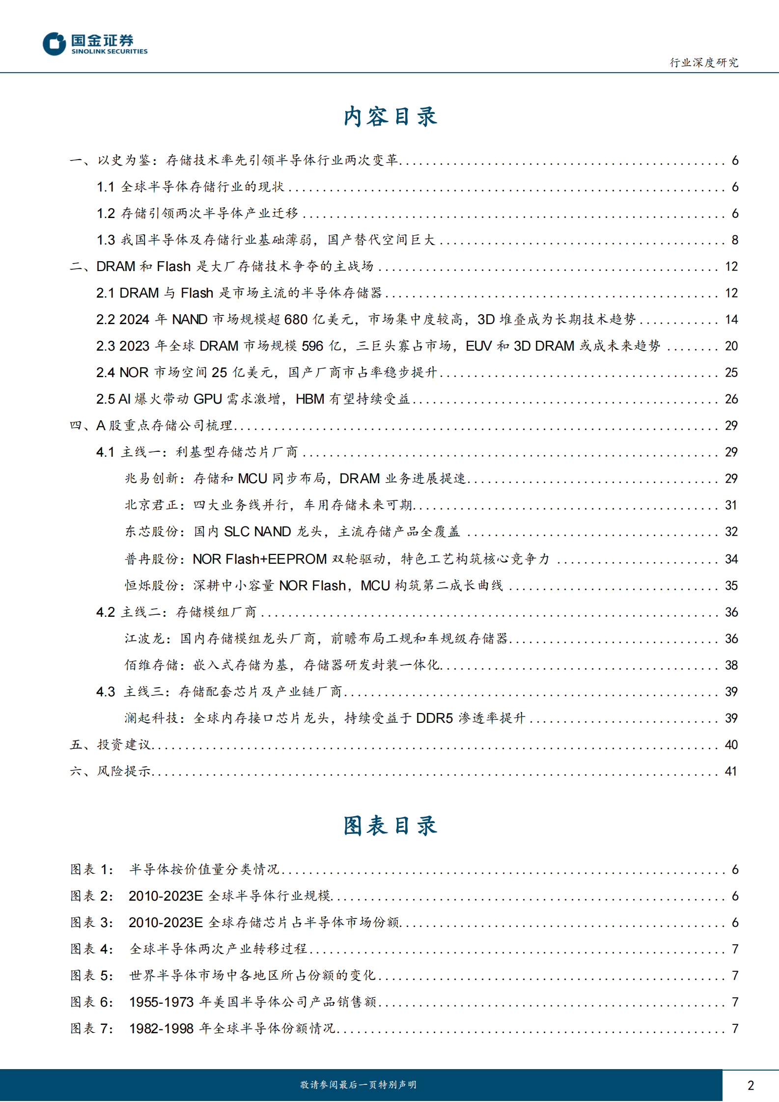 半导体行业深度二：存储拐点将至，新需求点亮曙光 第2页