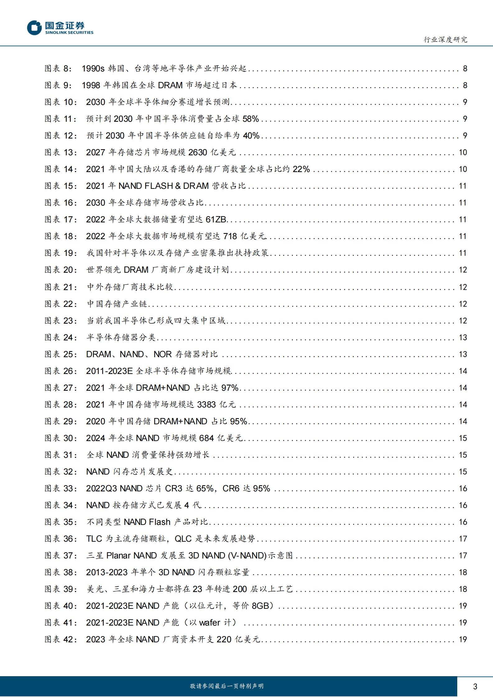 半导体行业深度二：存储拐点将至，新需求点亮曙光 第3页