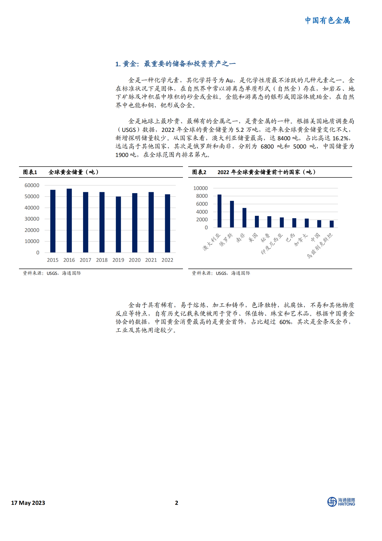 贵金属行业深度：美联储加息即将结束，金银价格有望上涨 第2页