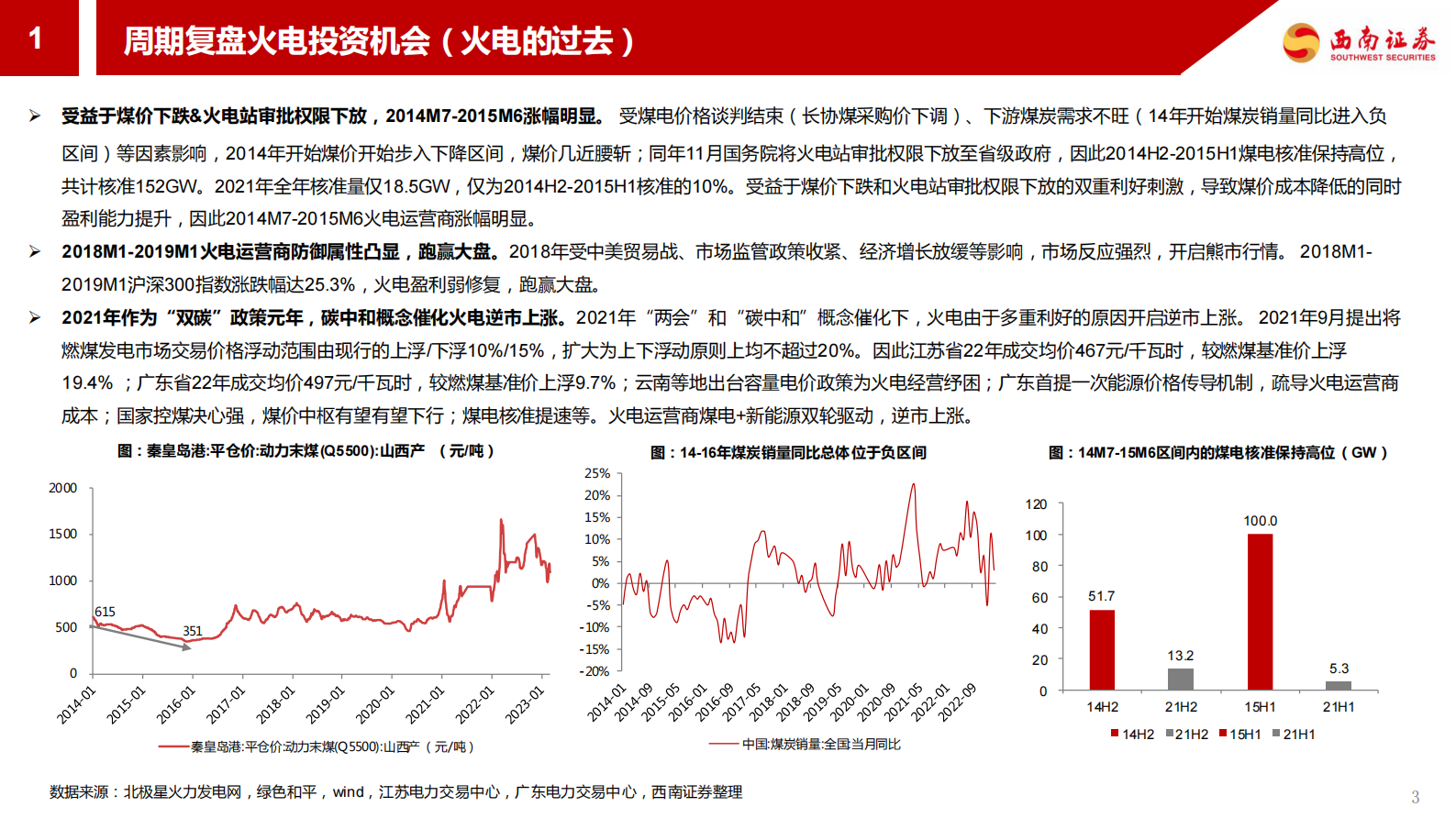 火电行业专题报告：煤价低位运行，火电行情正当时 第4页