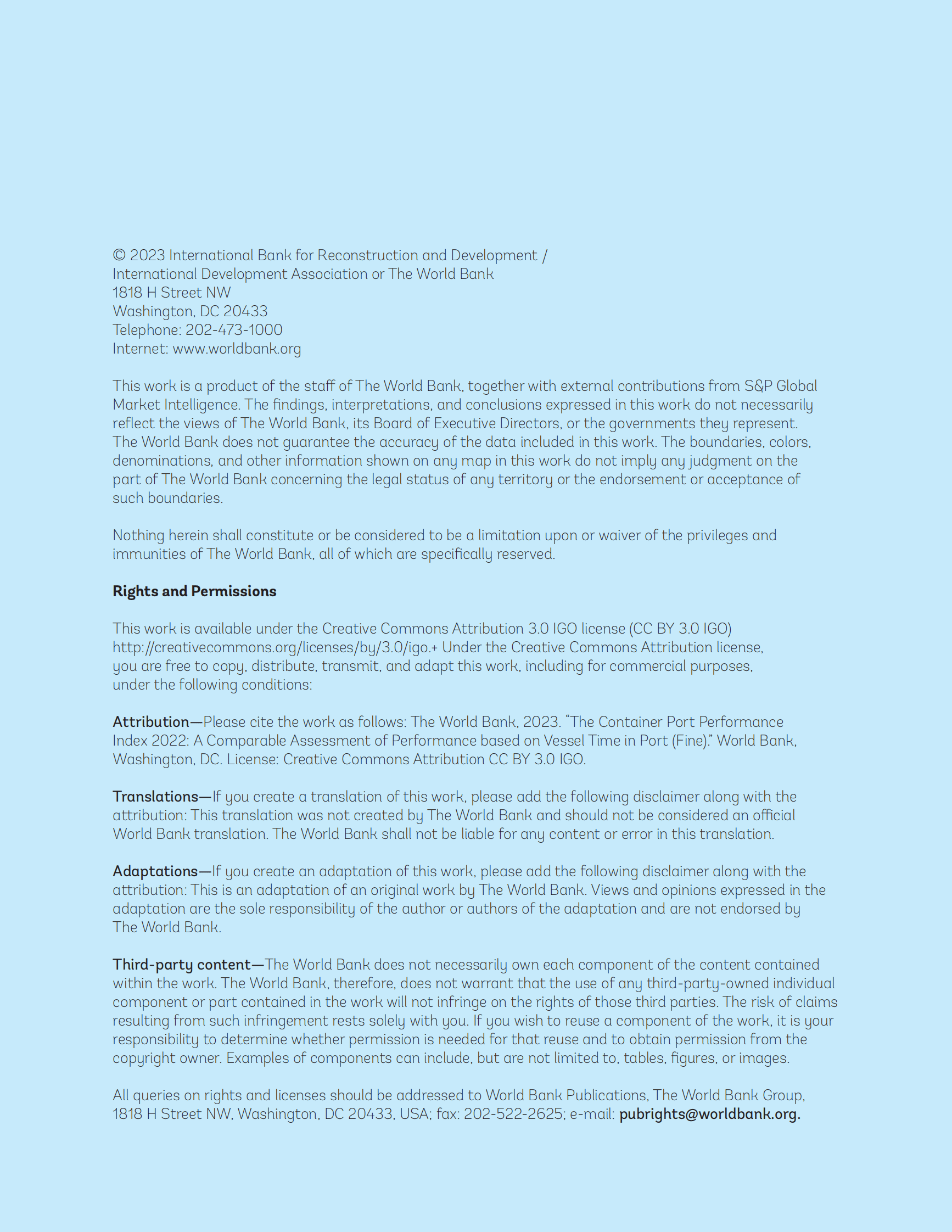 世界银行：2022全球集装箱港口绩效指数报告【英文版】 第2页