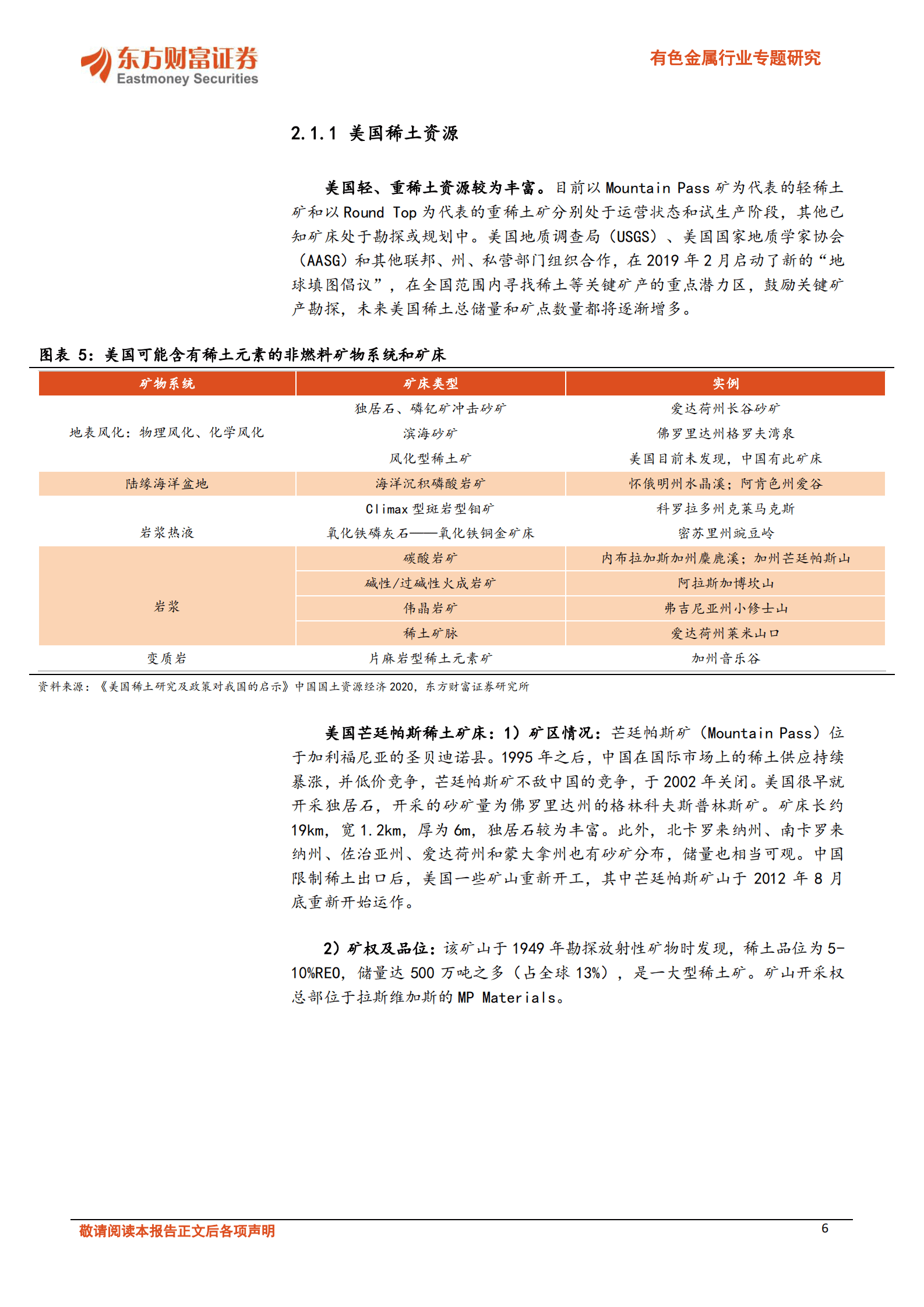 有色金属行业专题研究：全球供给趋向多元化，海外稀土矿详细梳理 第6页