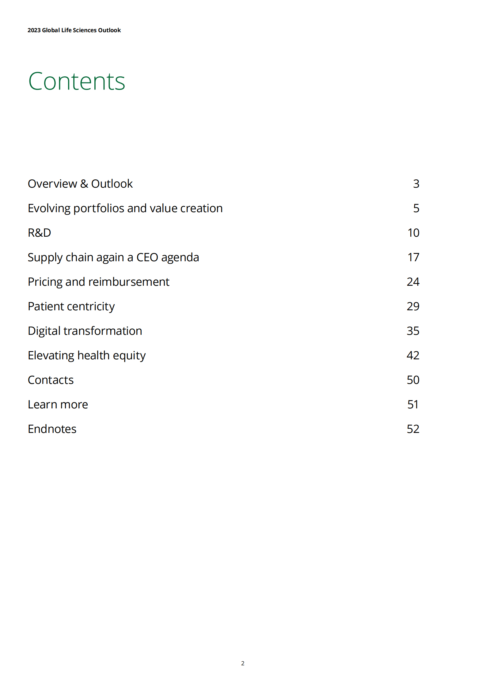报告：2023年全球生命科学行业展望（英） 第2页
