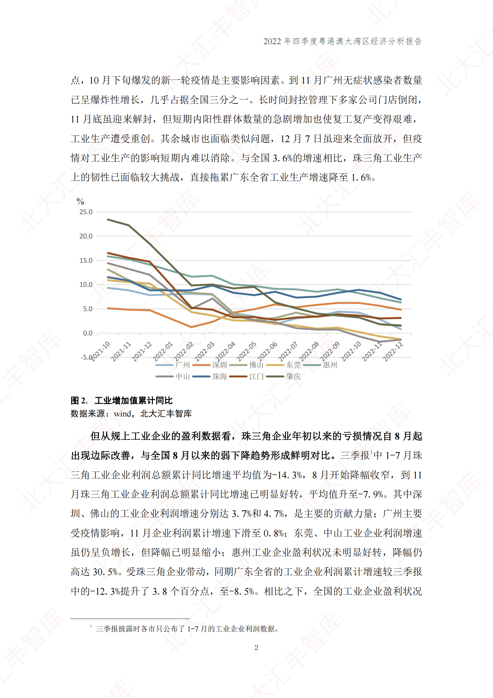 北大汇丰智库：2022年四季度粤港澳大湾区经济分析报告 第4页