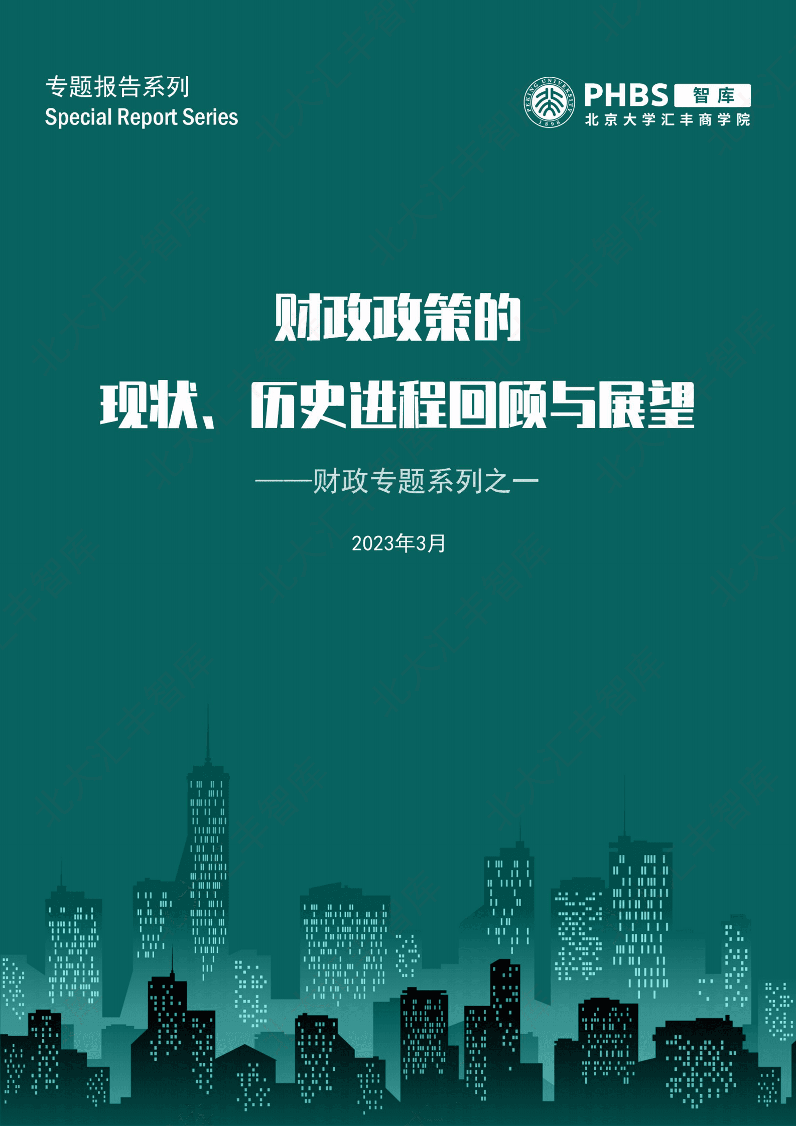 北大汇丰智库：财政政策的现状、历史进程回顾与展望 第1页