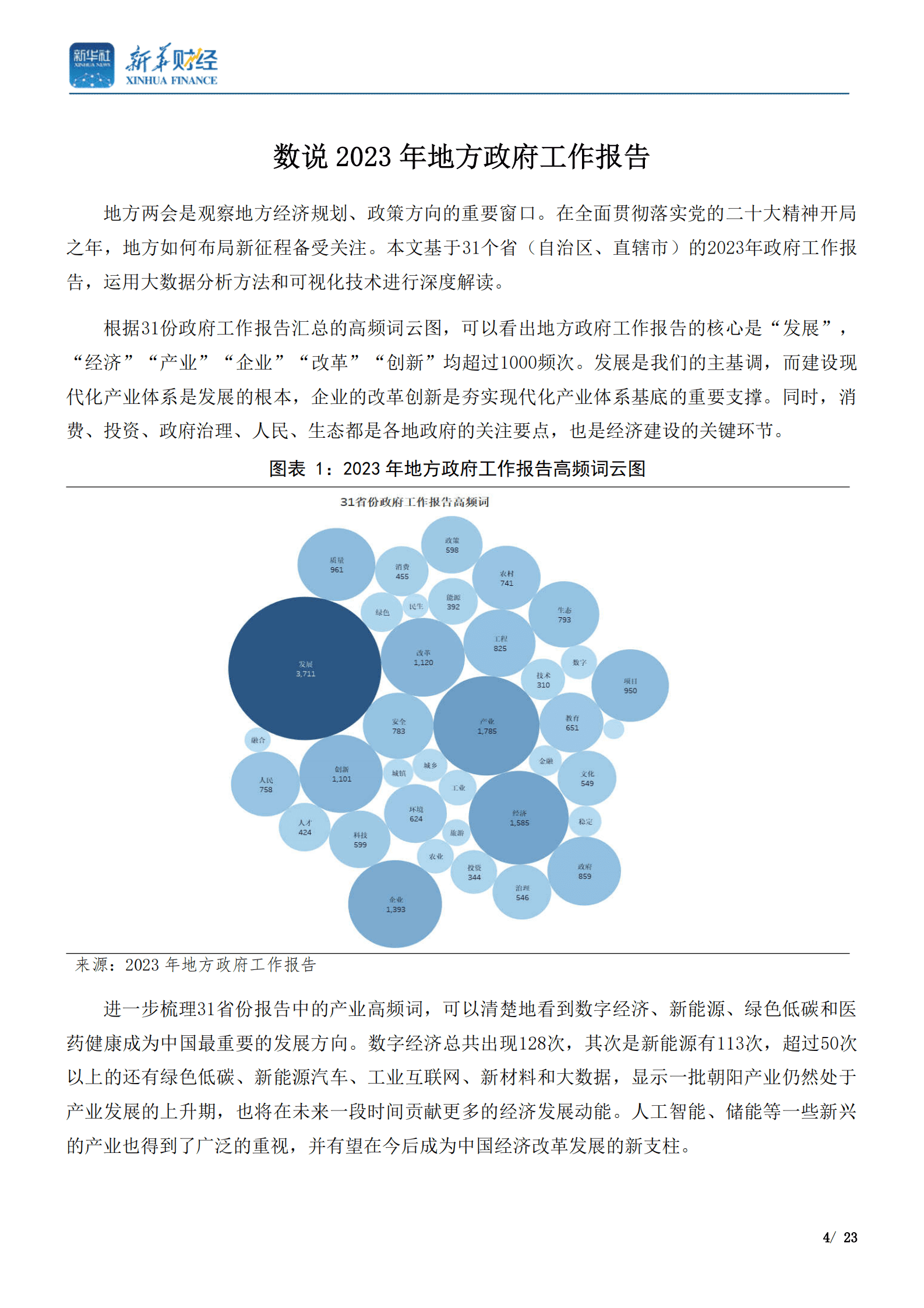 新华社：数说2023年地方政府工作报告 第4页