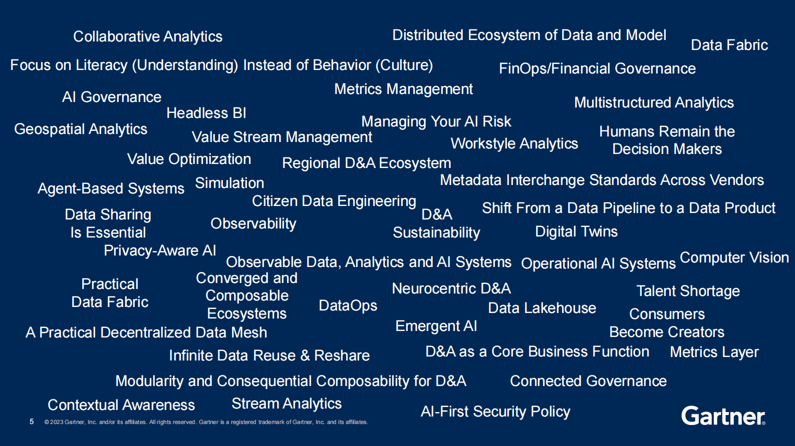 Gartner：2023中国数据分析和AI重要趋势（英） 第5页