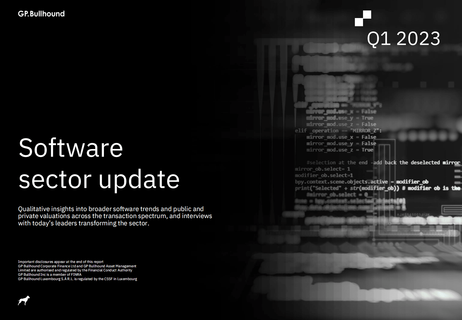 GP.Bullhound：2023年1季度全球软件市场展望（英） 第1页