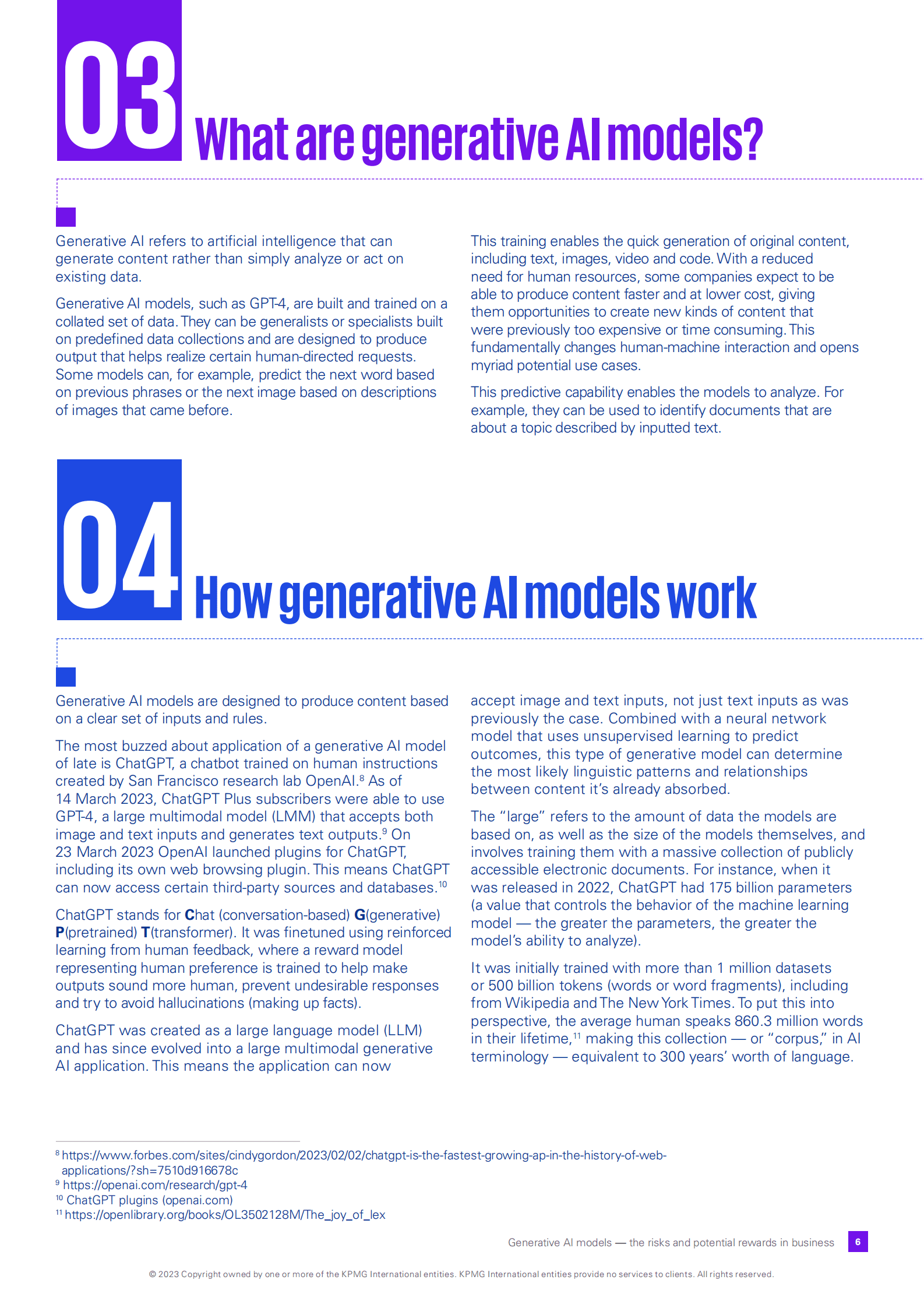 KPMG：生成式AI模型&mdash;&mdash;业务中的风险和潜在回报（英） 第6页