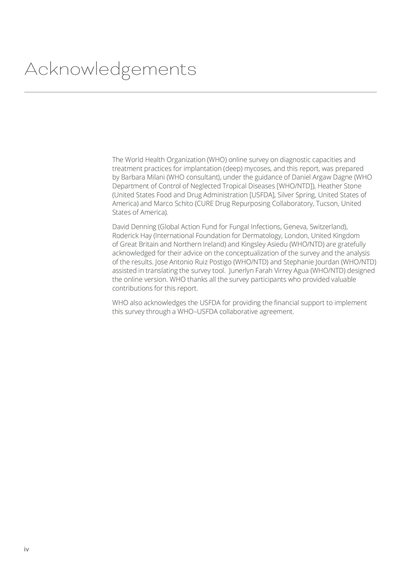 WHO：2022年关于植入（深层）真菌病诊断能力和治疗实践在线调查结果 第6页