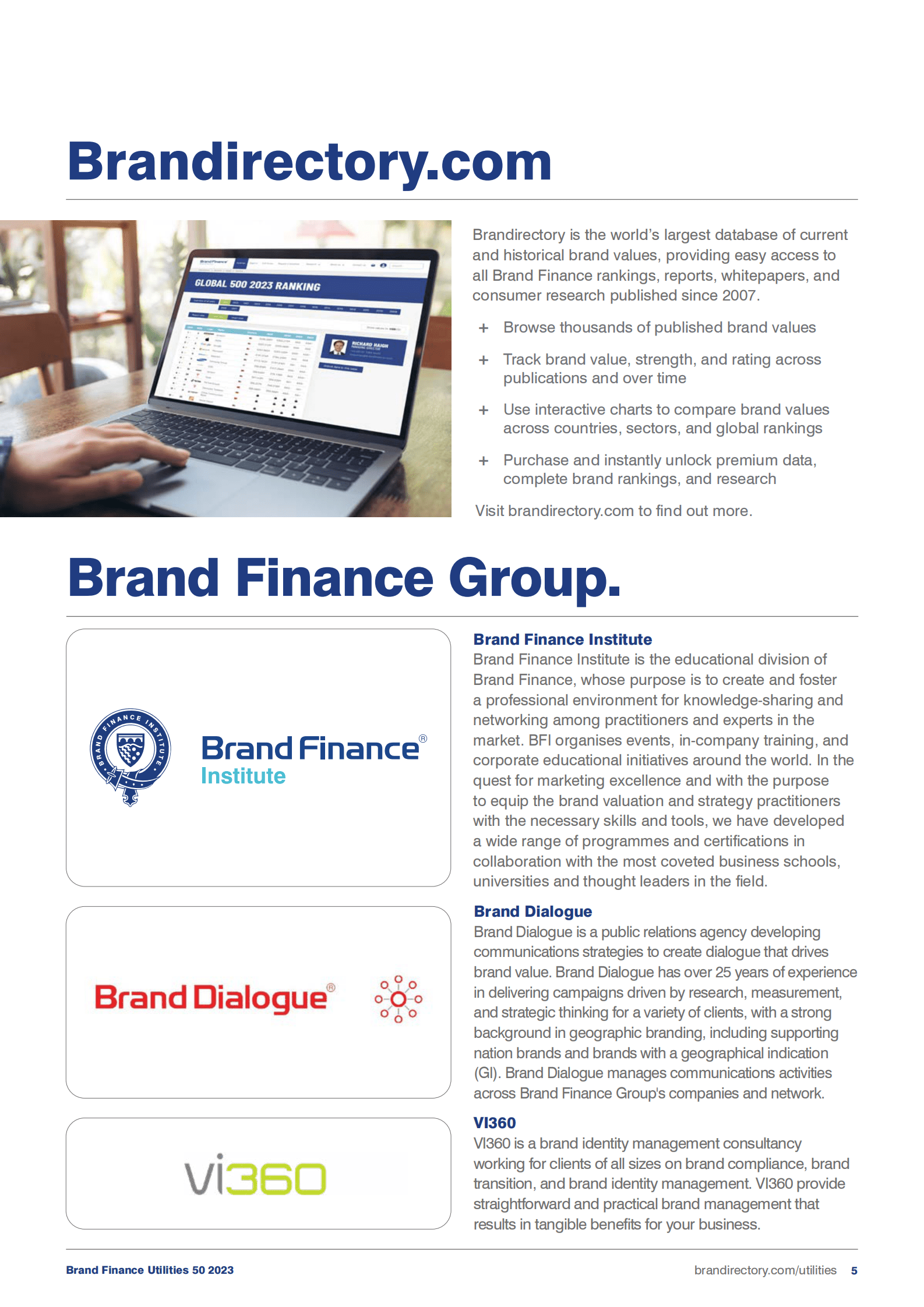 Brand：2023年全球公用事业品牌价值50强报告【英】 第5页