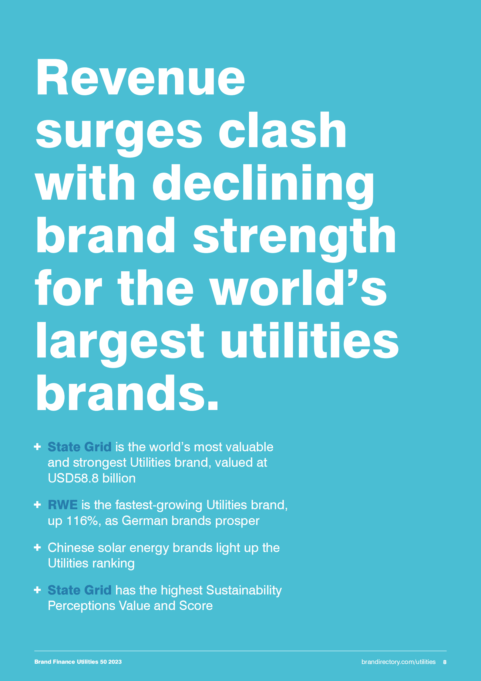Brand：2023年全球公用事业品牌价值50强报告【英】 第8页