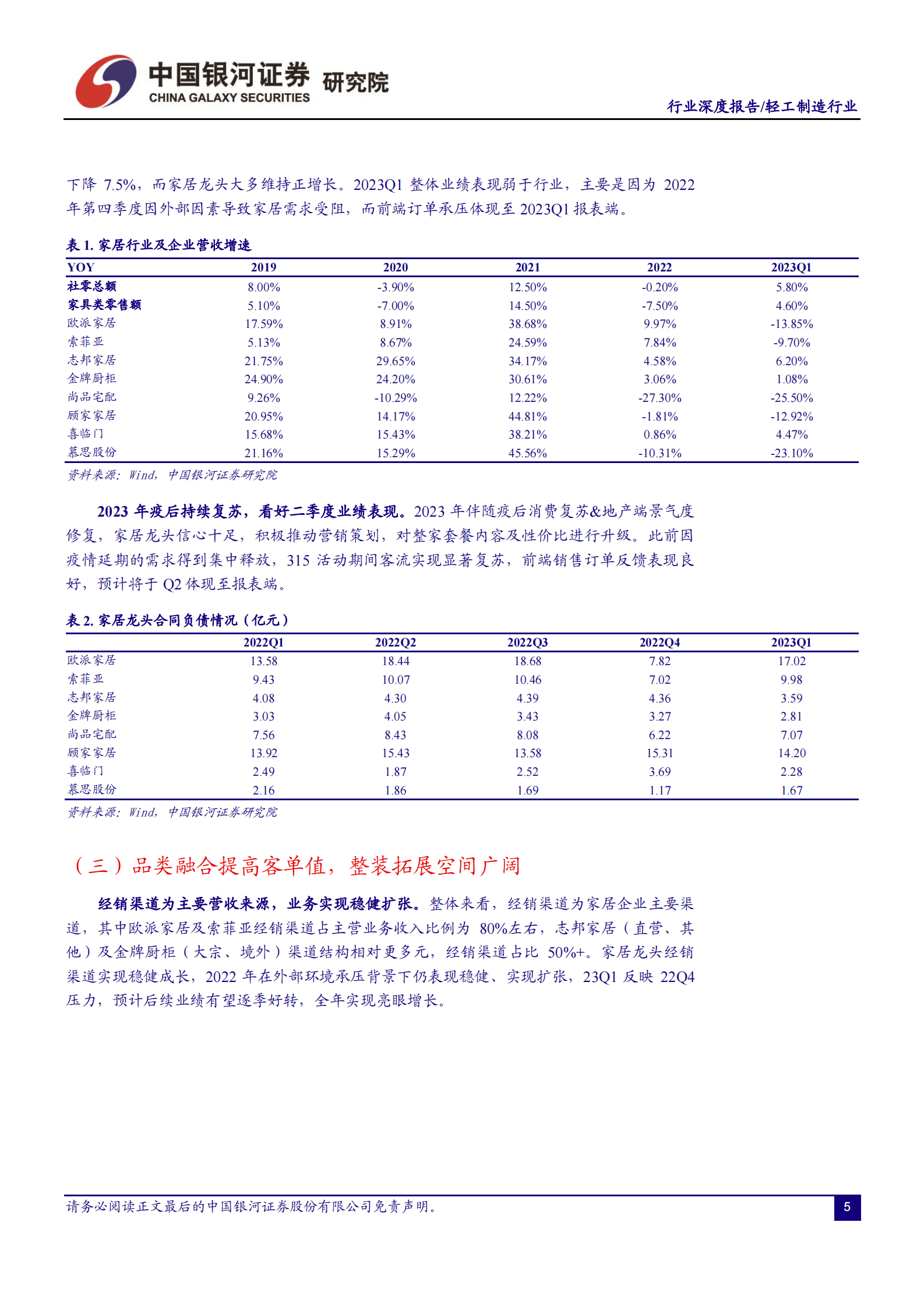轻工制造行业深度报告：基本面底部向上，把握龙头价值低估 第6页