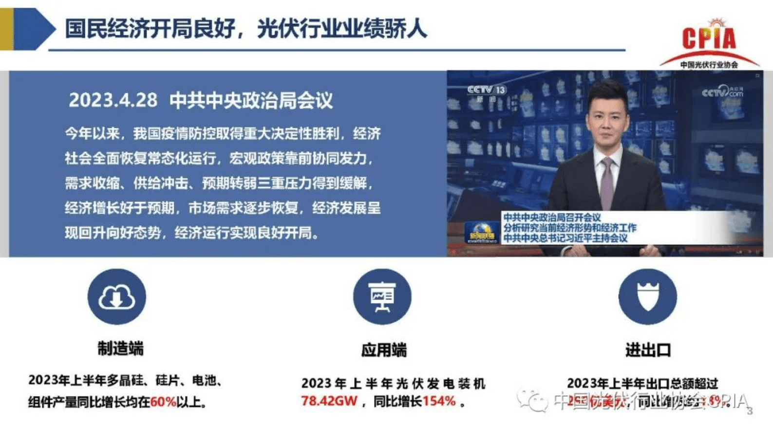 中国光伏行业协会：2023年光伏行业上半年发展回顾与下半年形势展望报告 第3页
