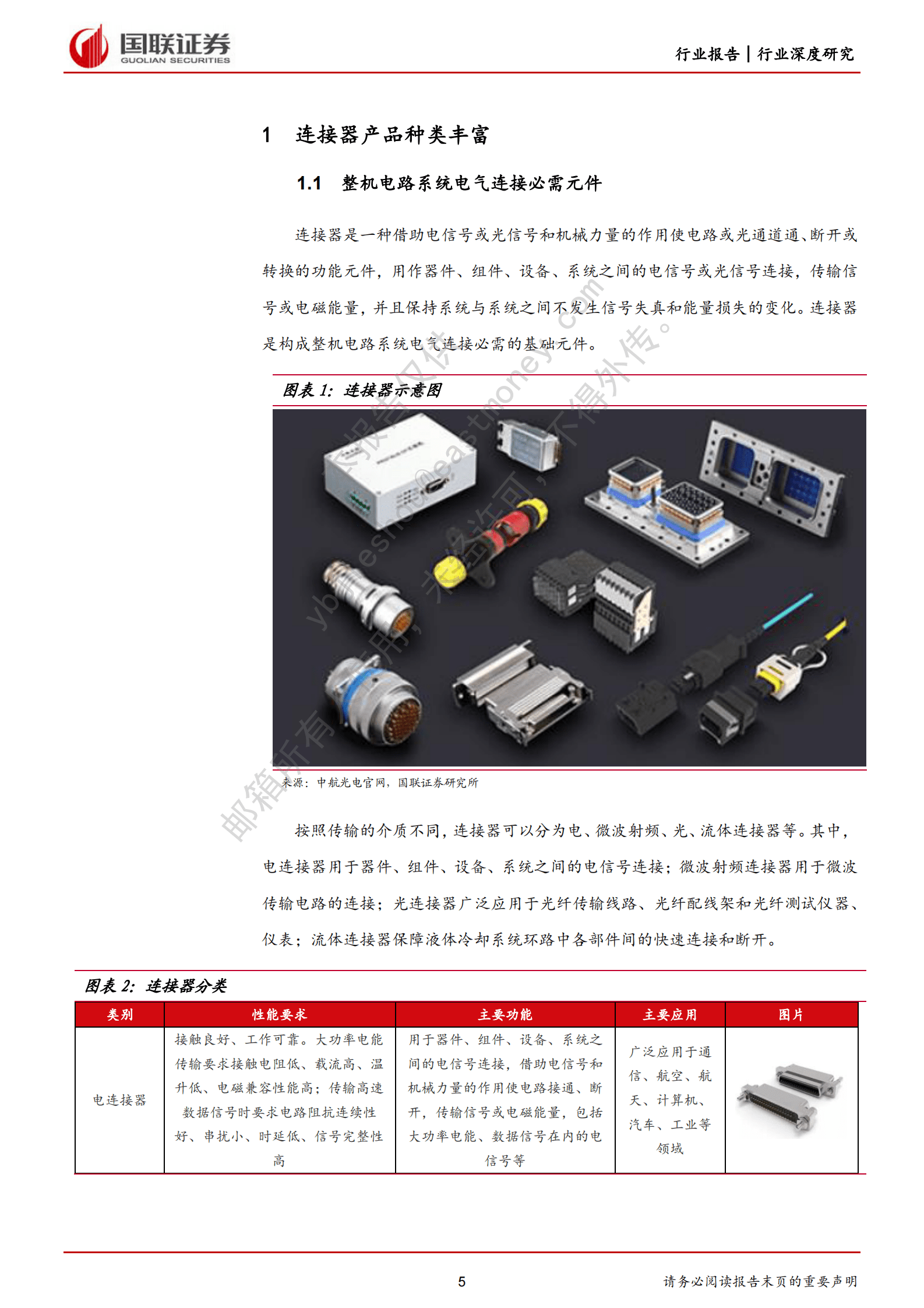 国防军工：军用连接器行业龙头受益市场空间扩容 第5页