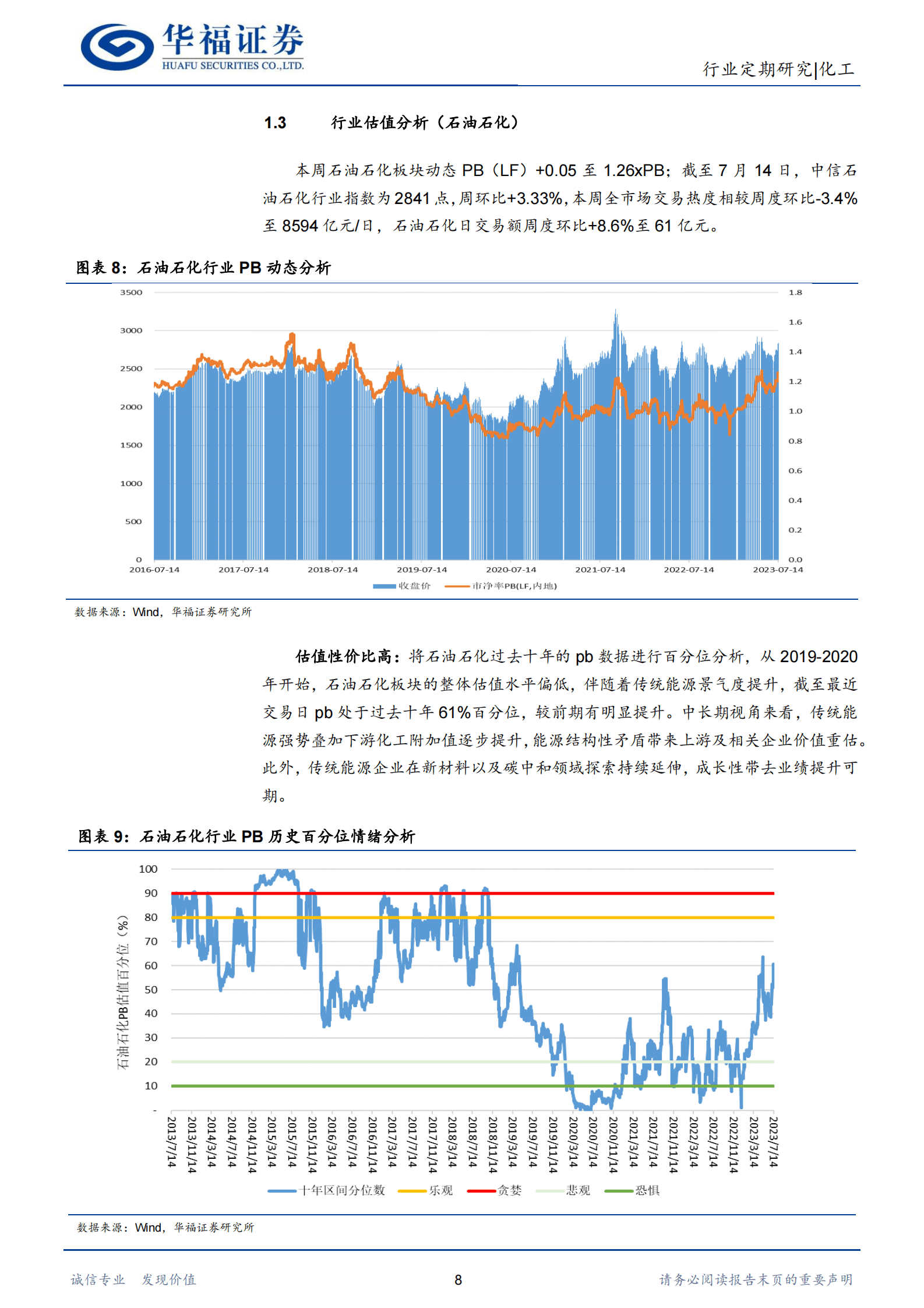 化工行业：油价提升，石化维持高景气，看好基化估值提升 第8页