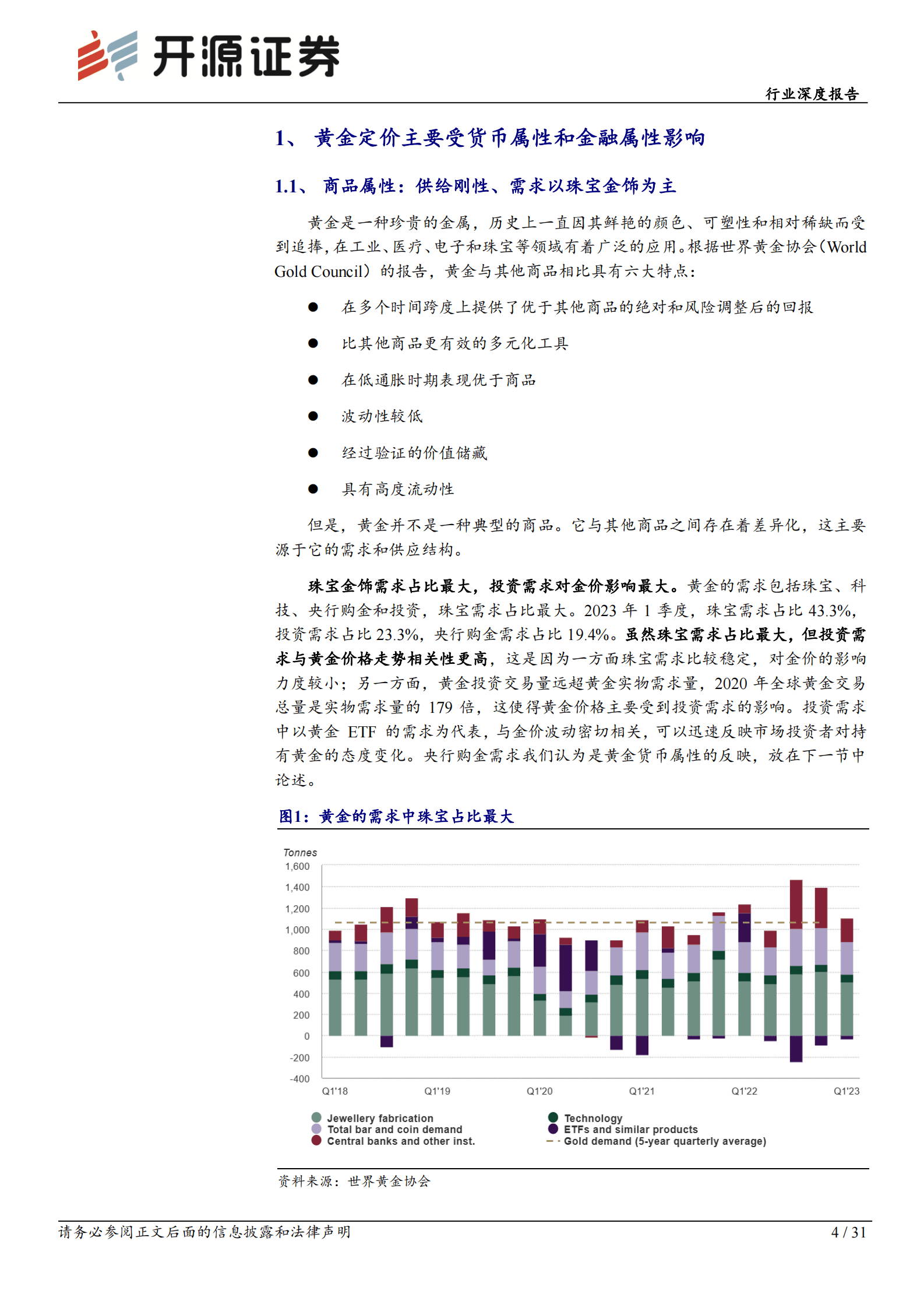 有色金属行业深度报告：黄金定价与预期理论，2023H2金价走势展望 第4页