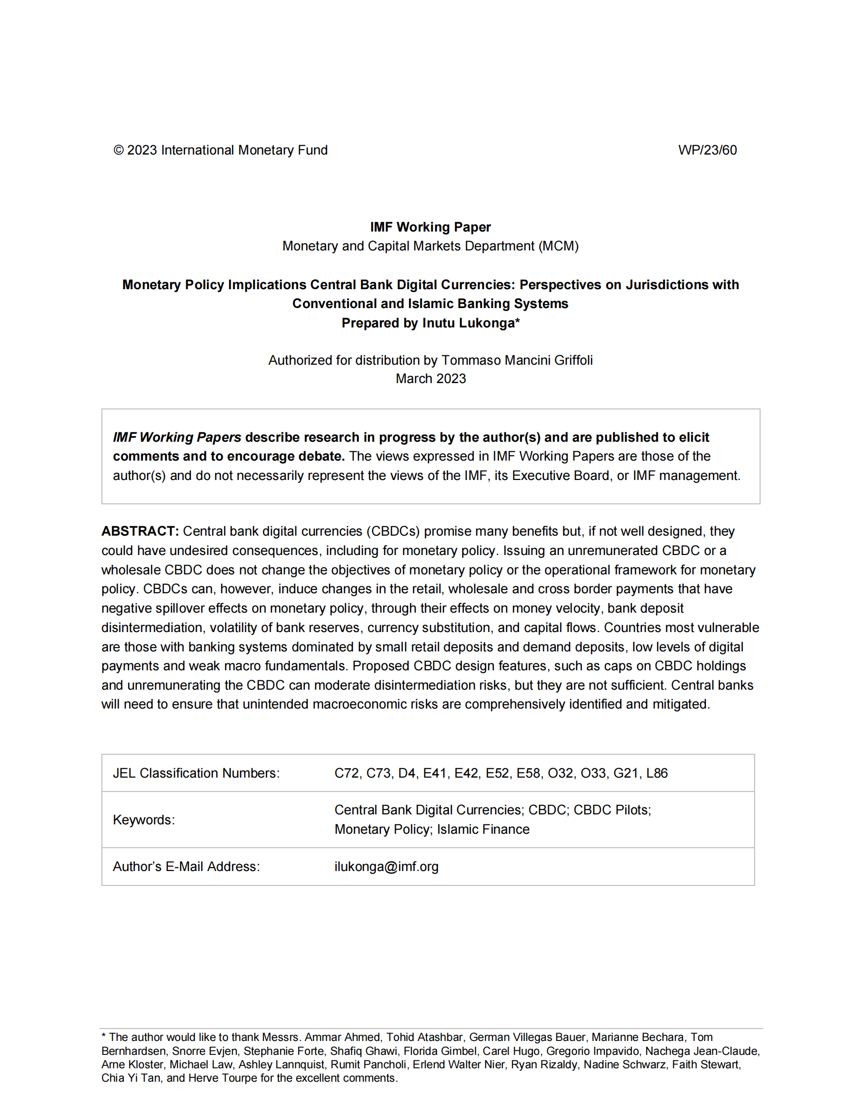 国际清算银行2022年对央行数字货币的调查【英】 第2页