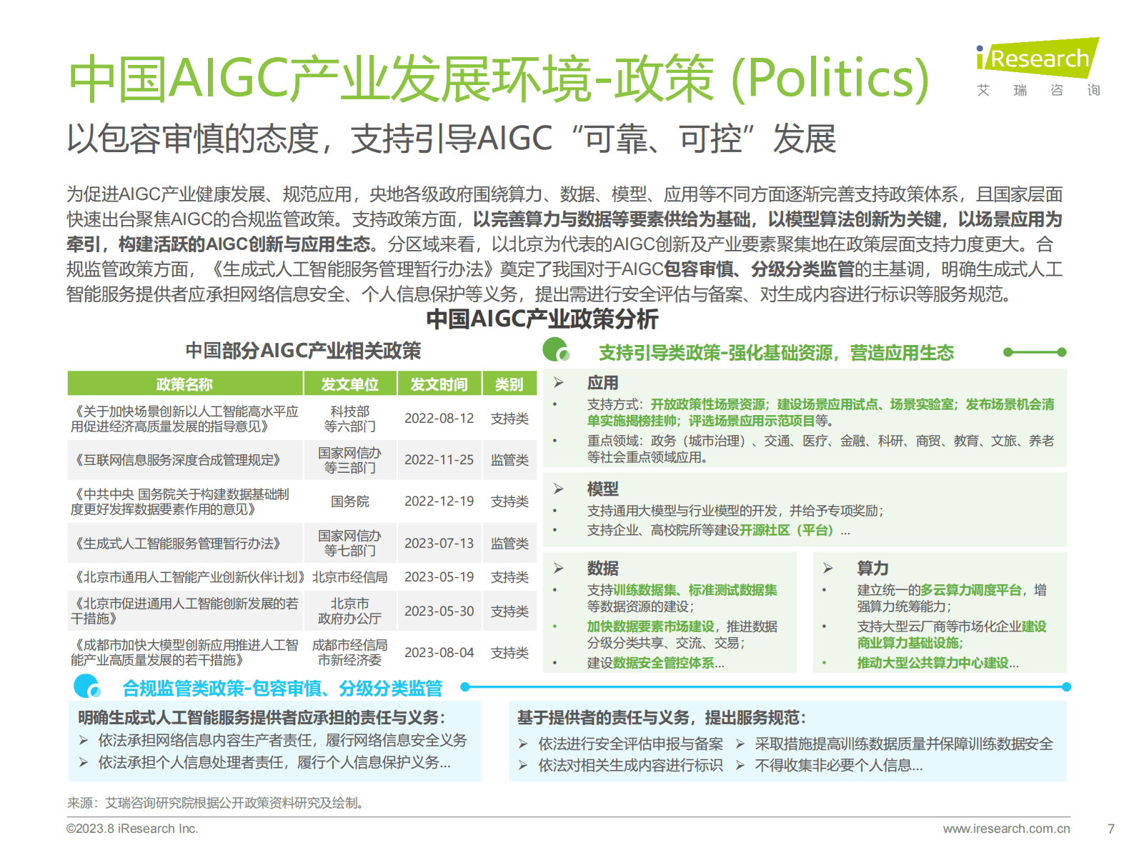 艾瑞咨询:2023年中国AIGC产业全景报告 | 先导研报