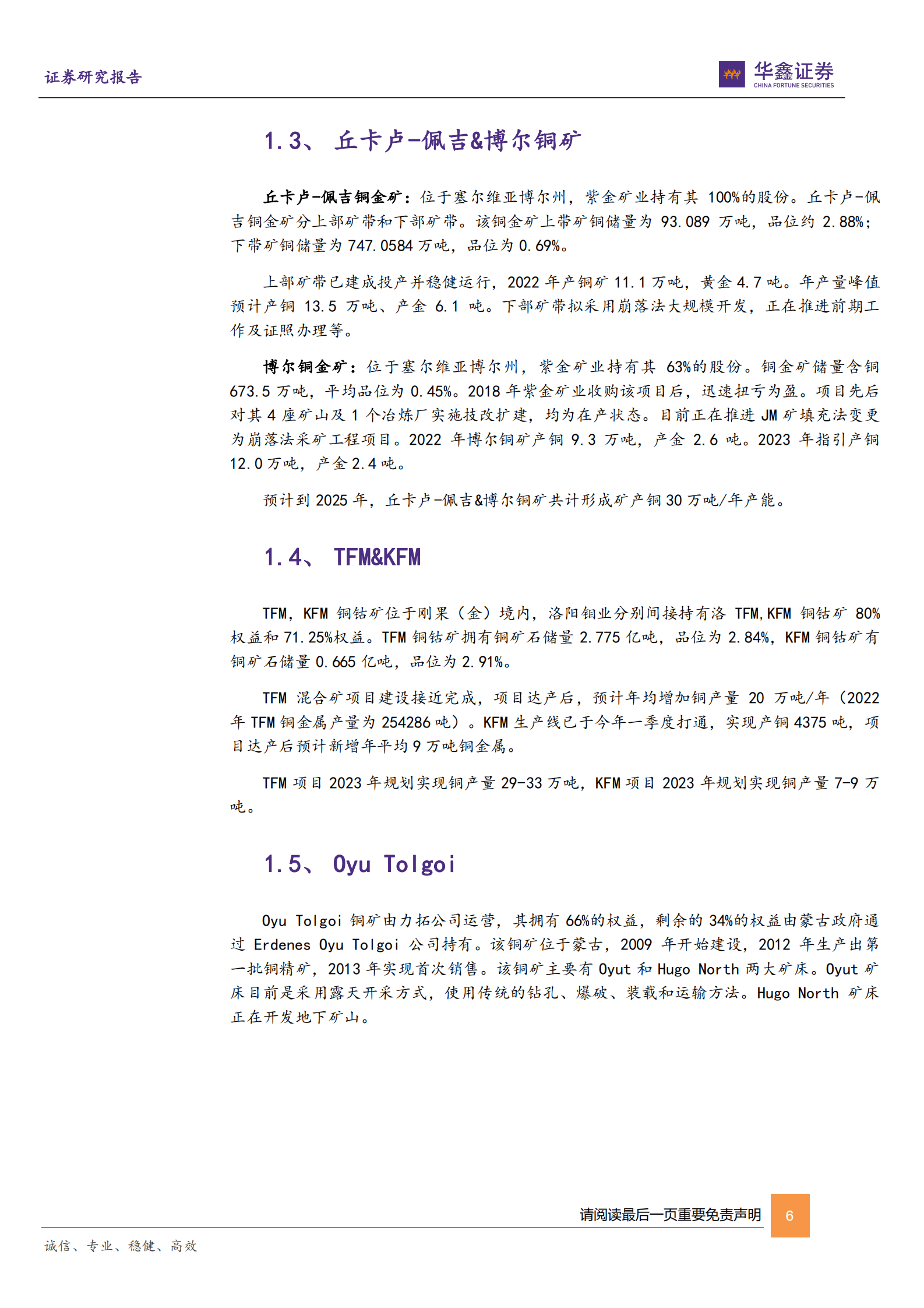 工业金属行业深度报告：全球二十大增量铜矿项目盘点 第6页