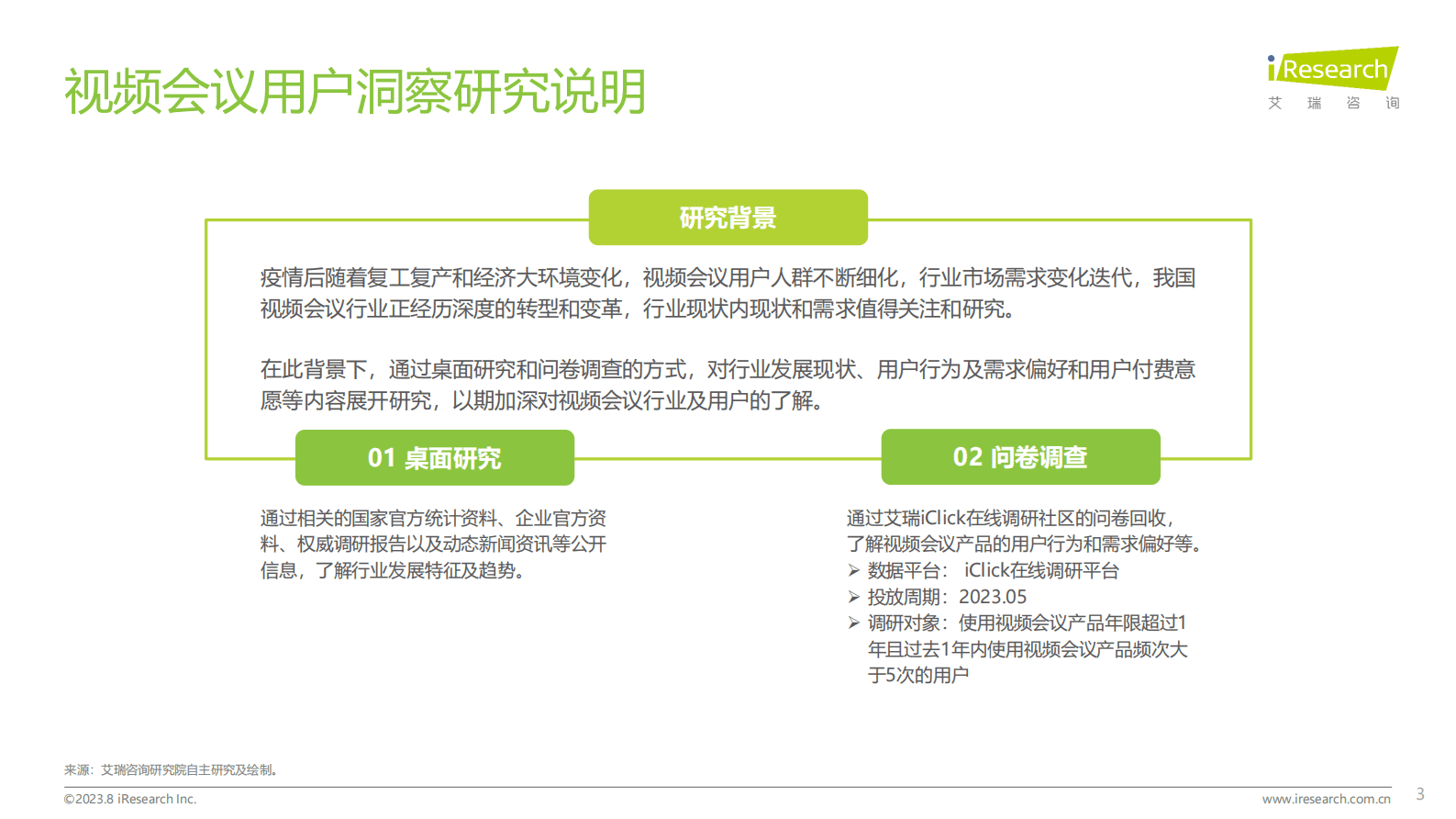 2023视频会议用户洞察白皮书-艾瑞咨询 第3页