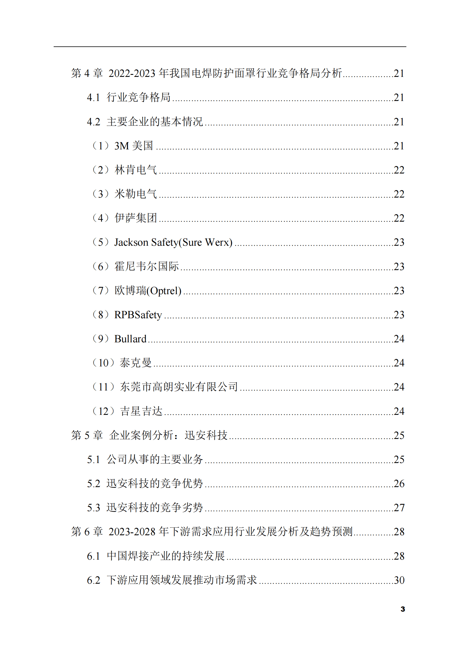 2023-2028年电焊防护面罩市场现状与前景调研报告 第3页