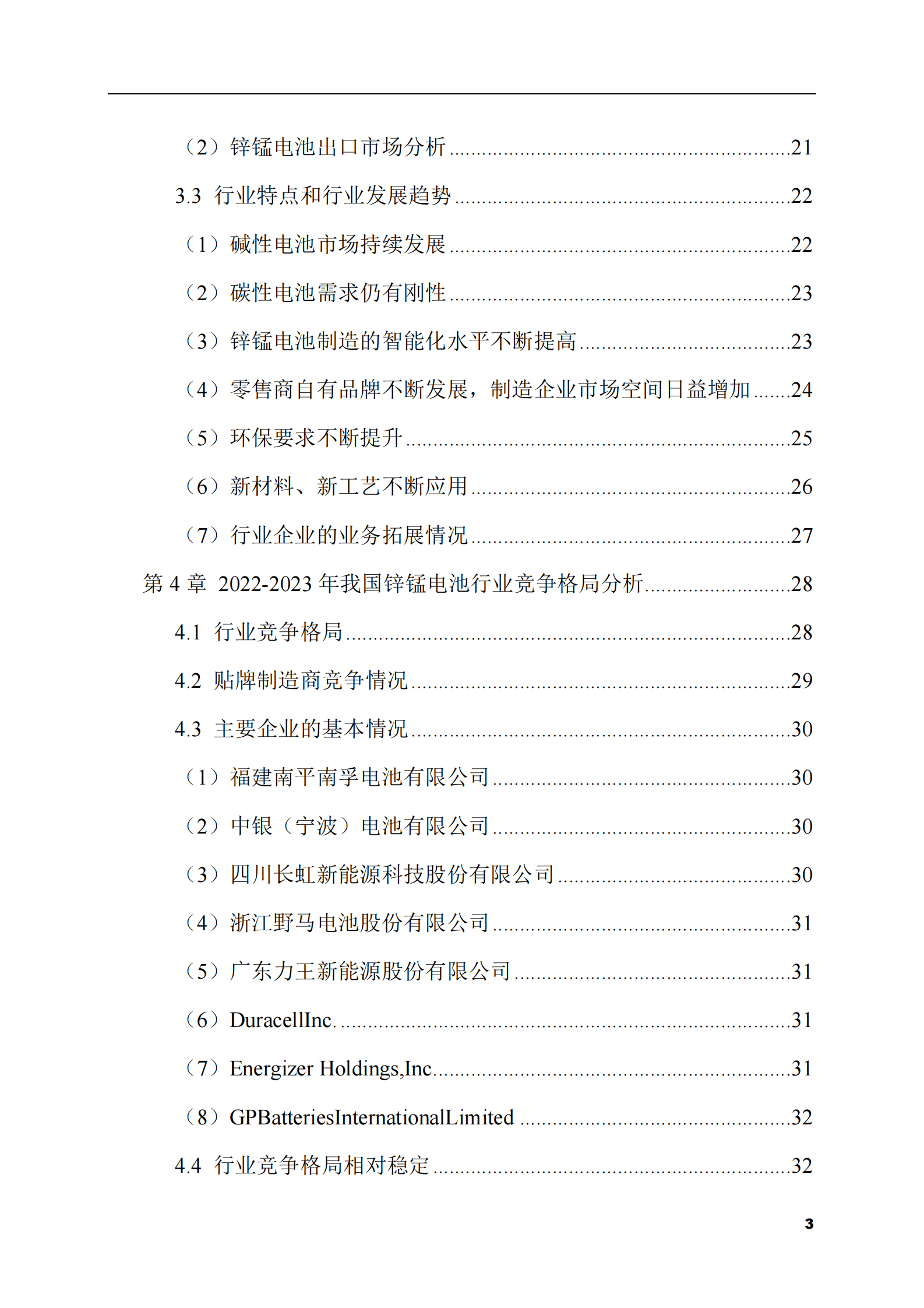 2023-2028年锌锰电池市场现状与前景调研报告 第3页