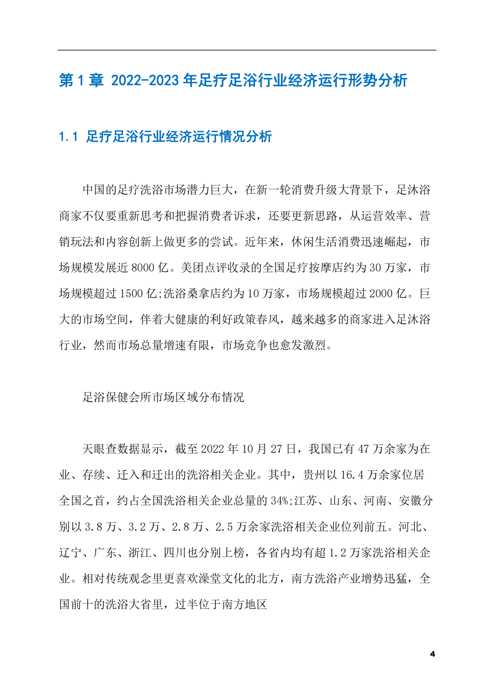 2023-2028年足疗足浴市场现状与前景调研报告 第4页
