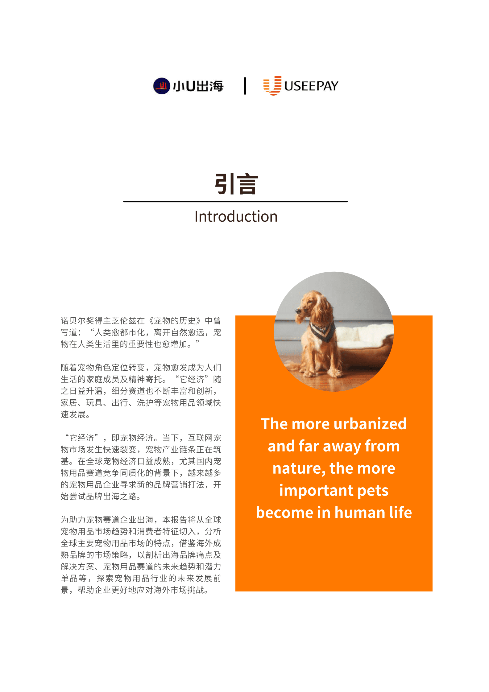 小U出海xUseePay：2023年全球宠物用品电商市场分析报告 第2页